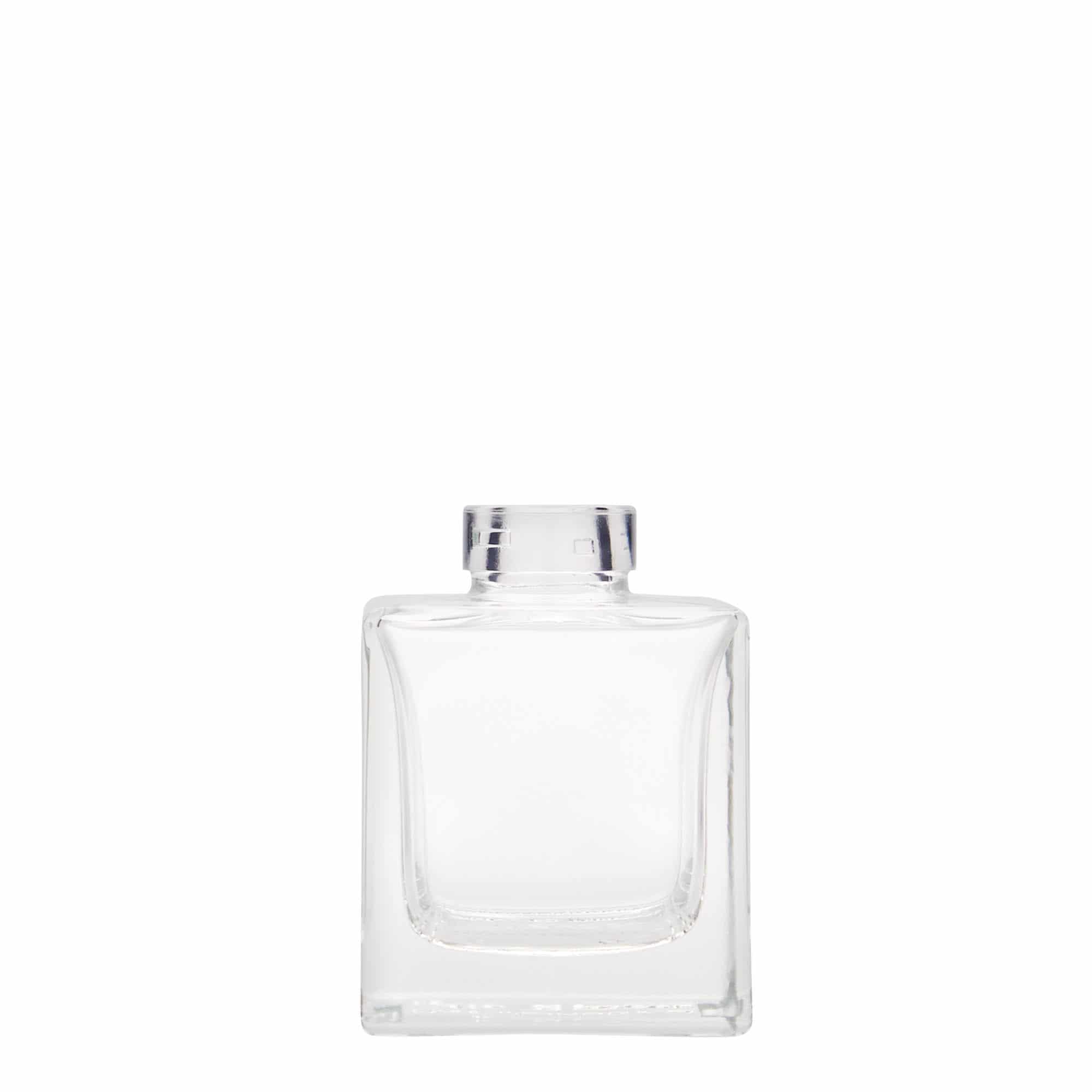 100 ml butelka szklana 'Cube', kwadratowa, zamknięcie: korek 100 ml butelka szklana 'Cube', kwadratowa, zamknięcie: korek