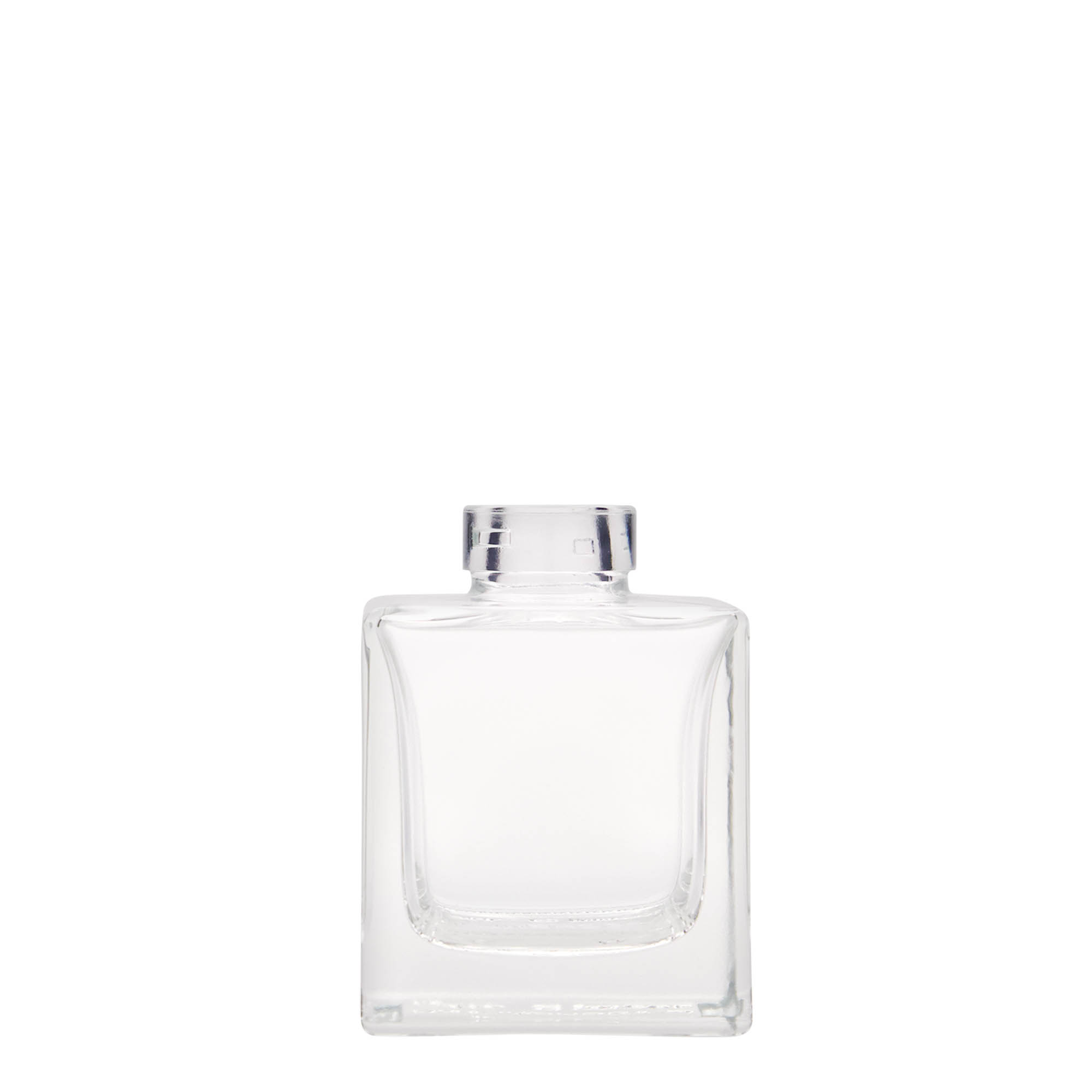 100 ml butelka szklana „Cube”, kwadratowa, szyjka: korek 100 ml butelka szklana „Cube”, kwadratowa, szyjka: korek