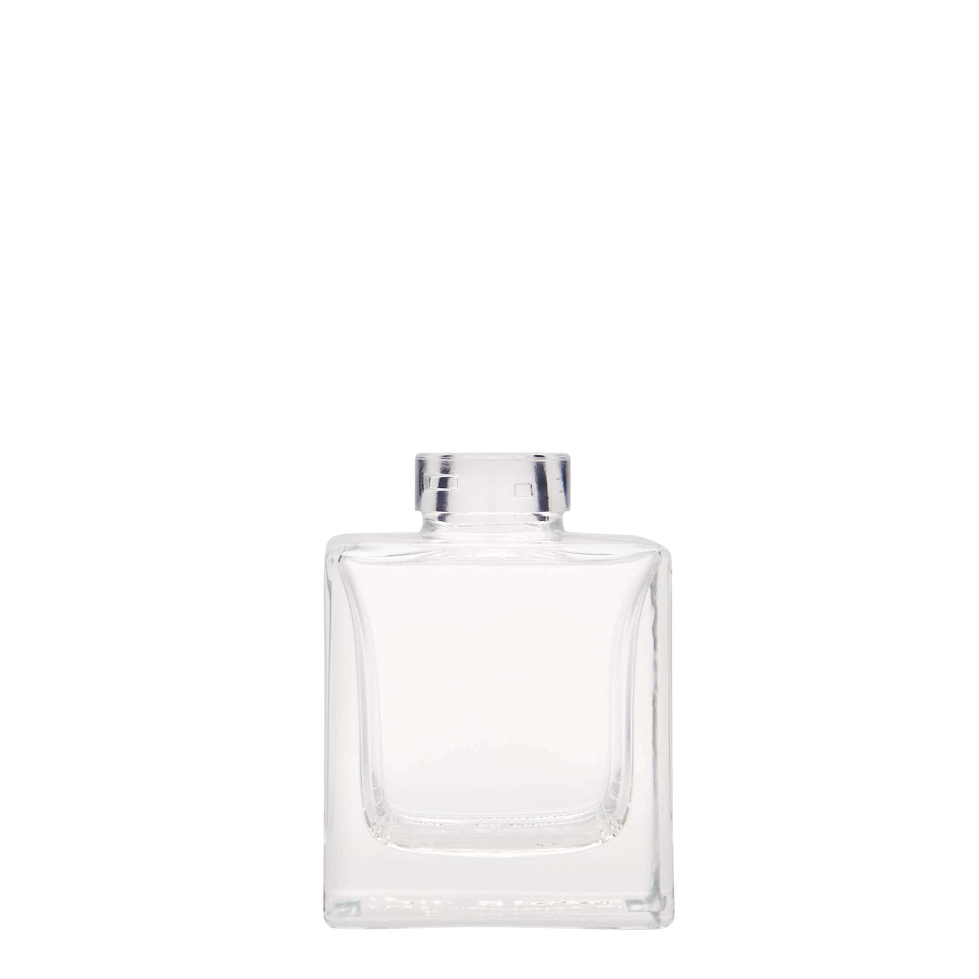 100 ml butelka szklana „Cube”, kwadratowa, szyjka: korek