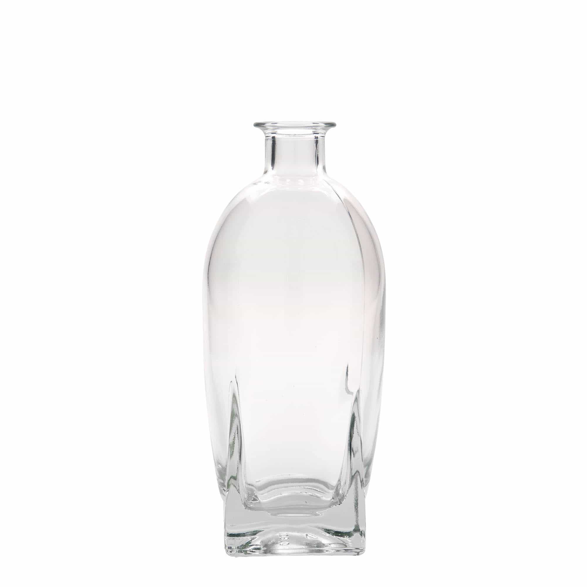 500 ml butelka szklana 'Zino', kwadratowa, zamknięcie: korek