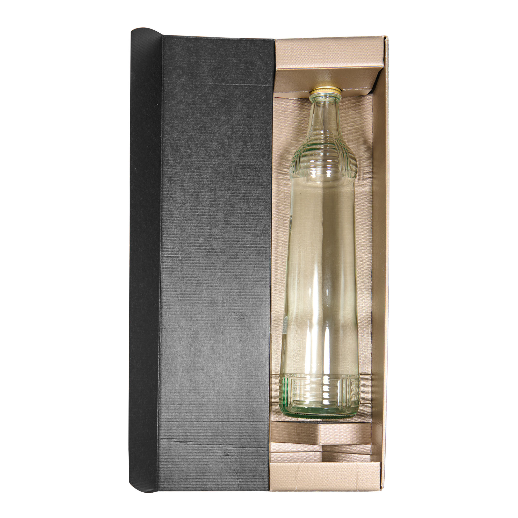 Kartonik na prezent „Metallic”, prostokątny, tektura, szampan Kartonik na prezent „Metallic”, prostokątny, tektura, szampan