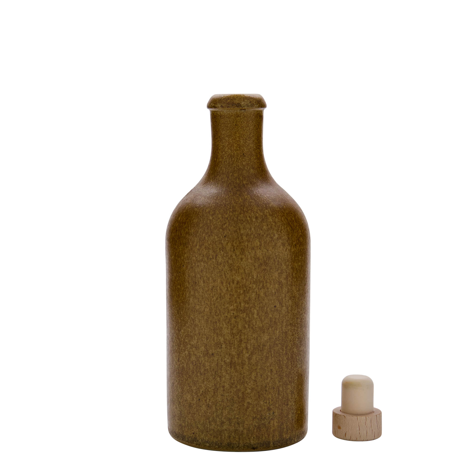 500 ml dzbanek do toniku, kamionka, brązowo-kryształowy, wylot: korek