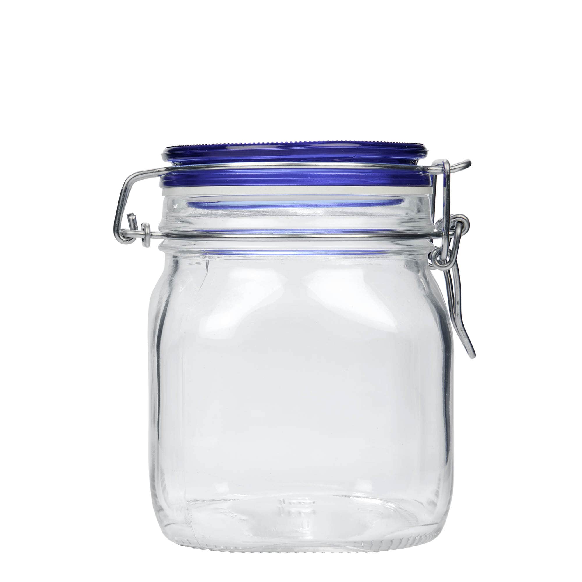 750 ml słoik z zamknięciem pałąkowym 'Fido' Blue Top, kwadratowy, zamknięcie: Zamknięcie pałąkowe 750 ml słoik z zamknięciem pałąkowym 'Fido' Blue Top, kwadratowy, zamknięcie: Zamknięcie pałąkowe