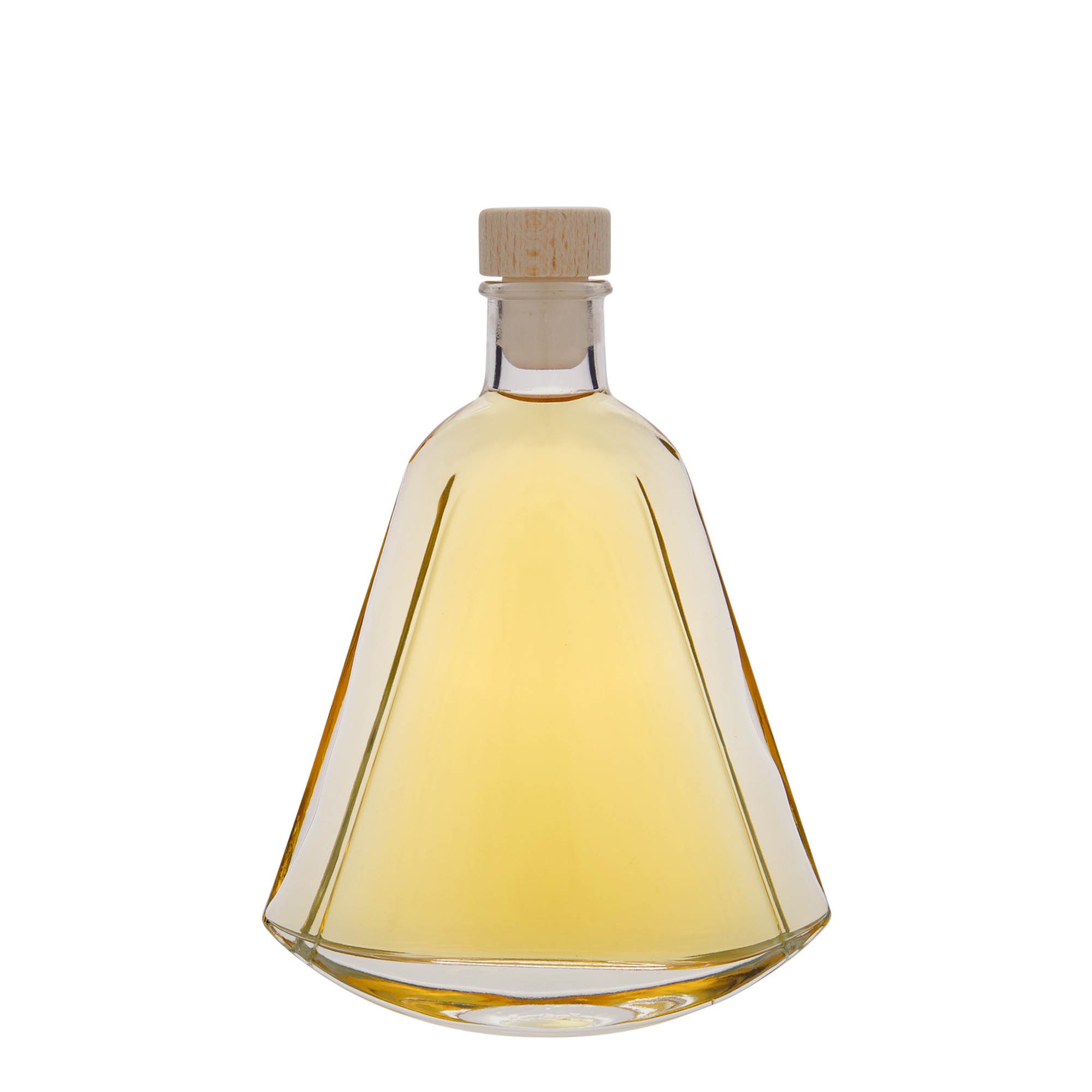 200 ml butelka szklana 'Maurizio', owalna, szyjka: korek