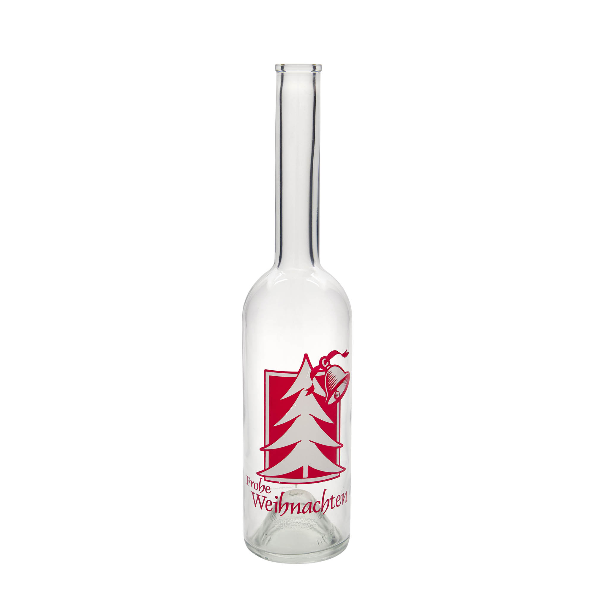 500 ml butelka szklana „Opera”, motyw: życzenia świąteczne, szyjka: korek
