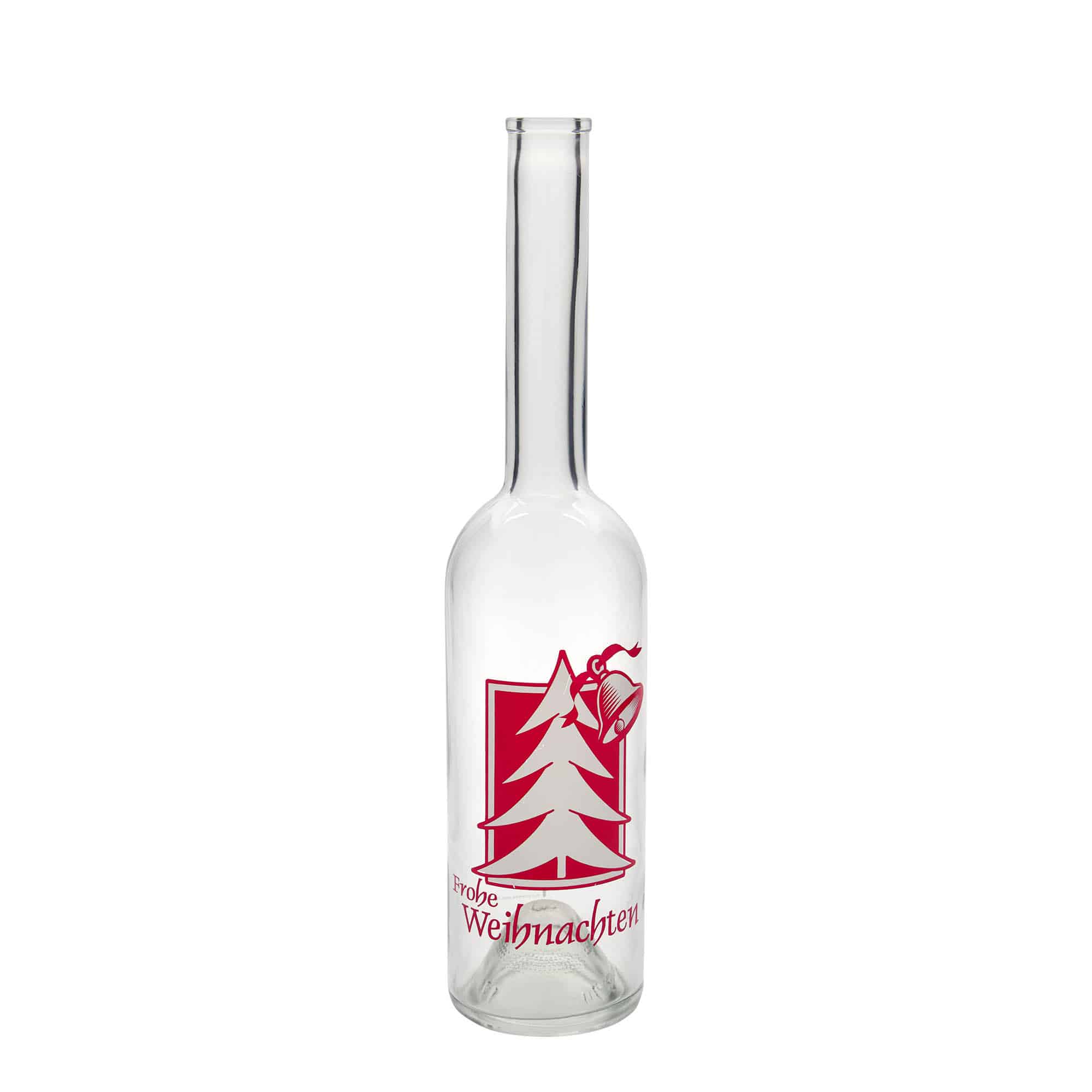 500 ml butelka szklana „Opera”, motyw: życzenia świąteczne, szyjka: korek