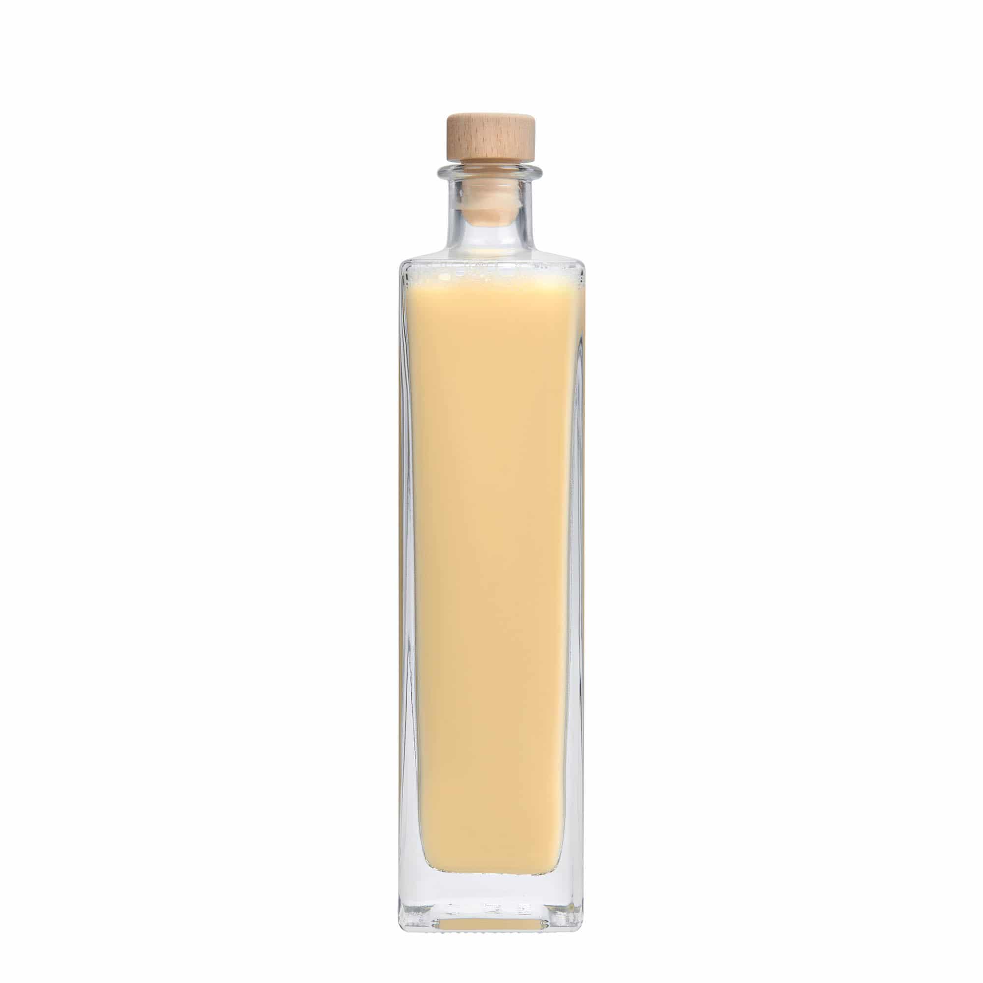 500 ml butelka szklana 'Rafaello', kwadratowa, szyjka: korek