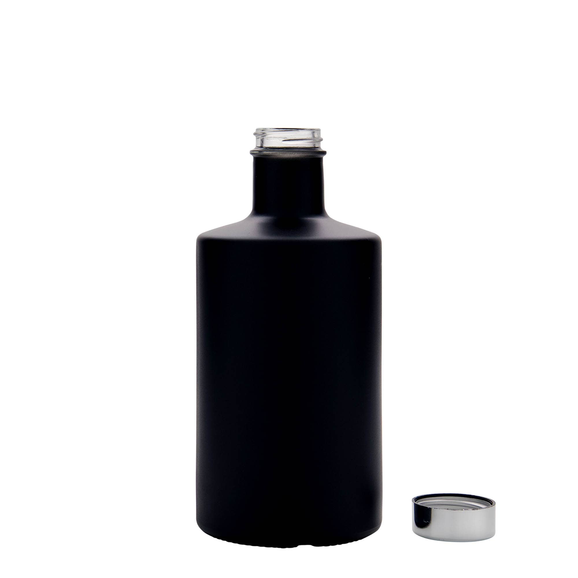 500 ml butelka szklana 'Caroline', kolor czarny, zamknięcie: GPI 33
