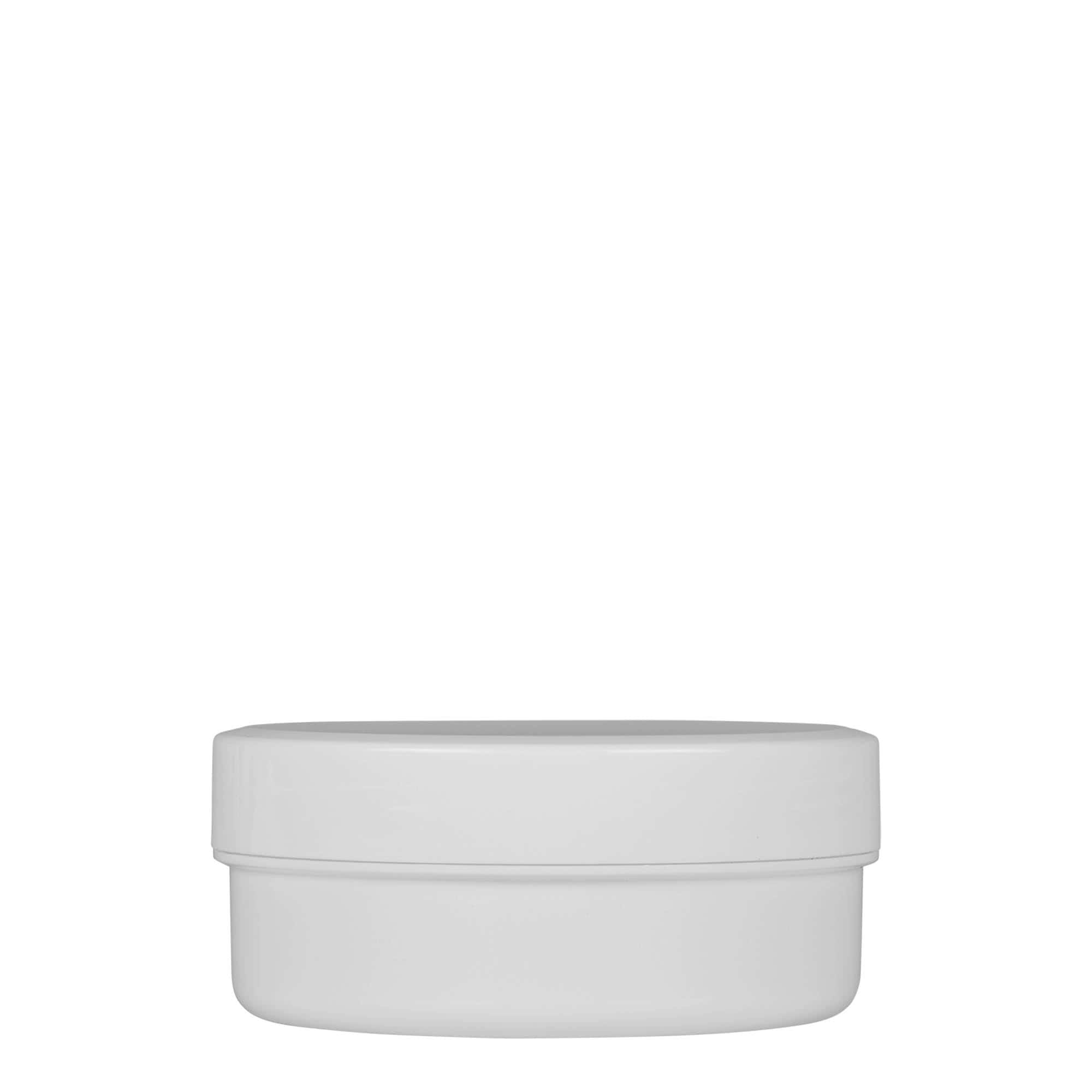 125 ml plastikowy pojemnik „White Line”, PP, biały, otwór: zakrętka na gwint