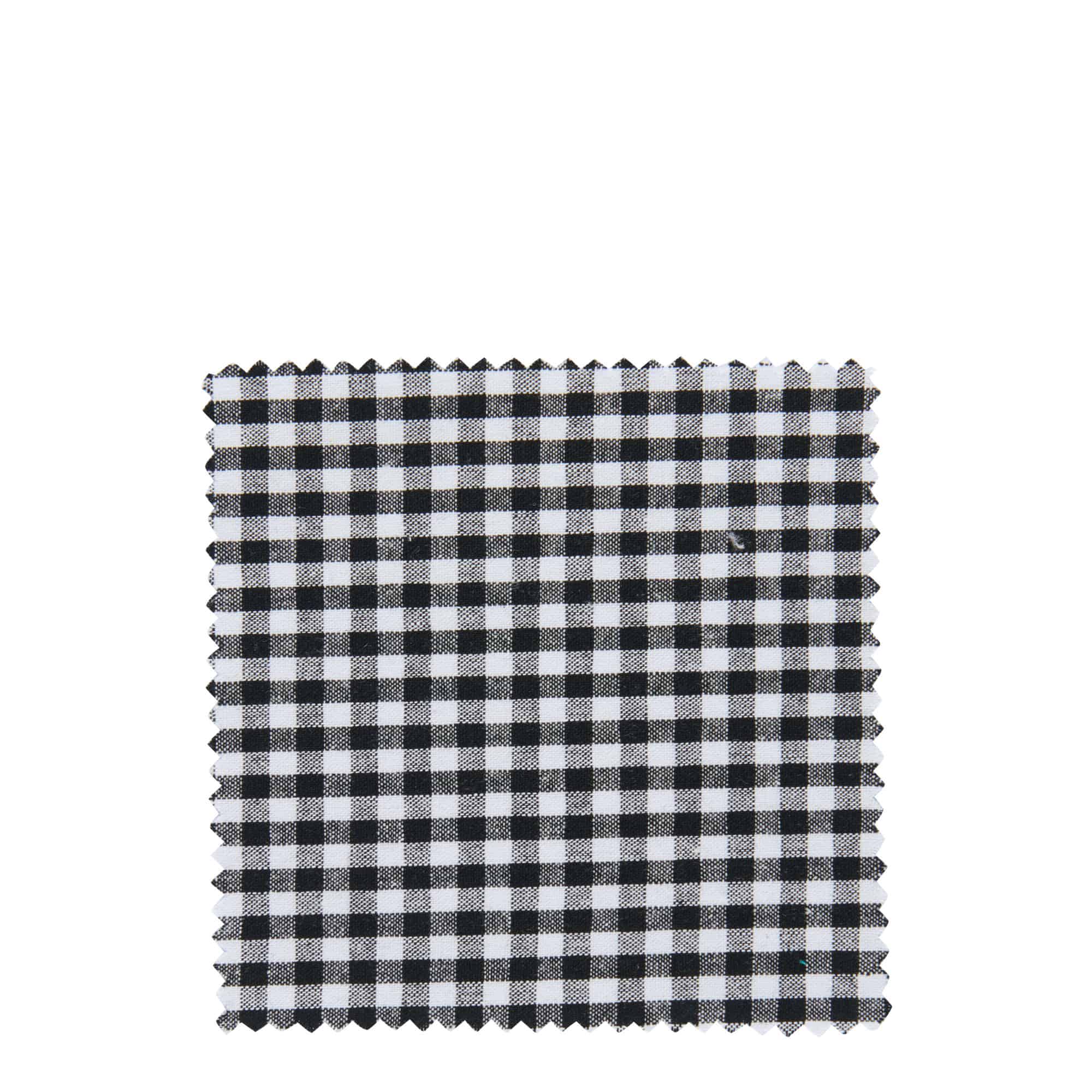 Kwadratowa serwetka materiałowa w kratkę 12x12, tekstylna, czarna, gwint: TO38-TO53