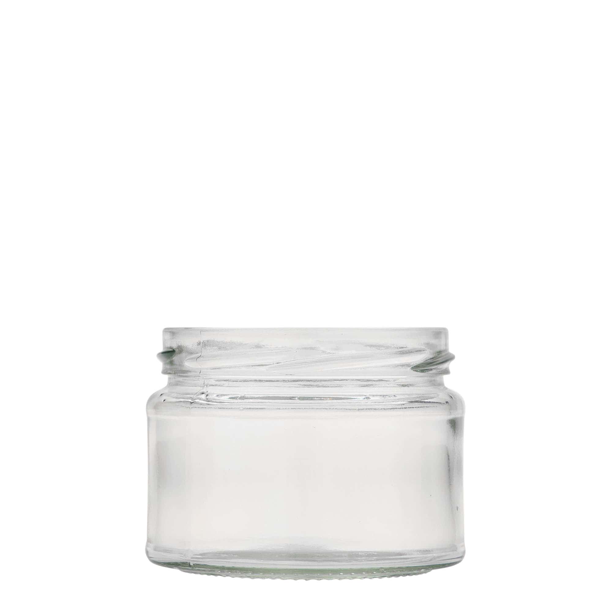 280 ml płaskie okrągłe szkło, otwór: Twist-Off (TO 82)