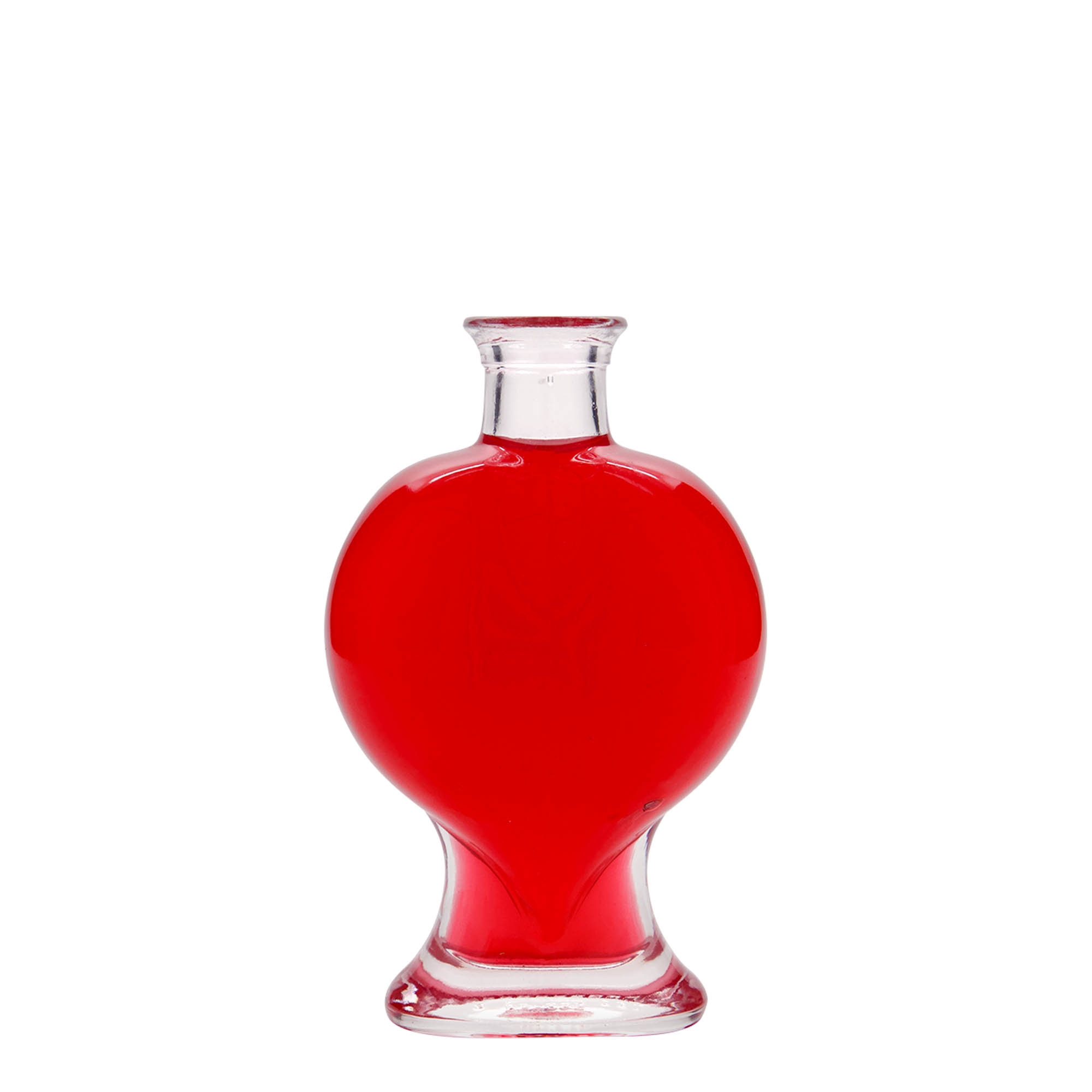 200 ml butelka szklana „Serce”, szyjka: korek
