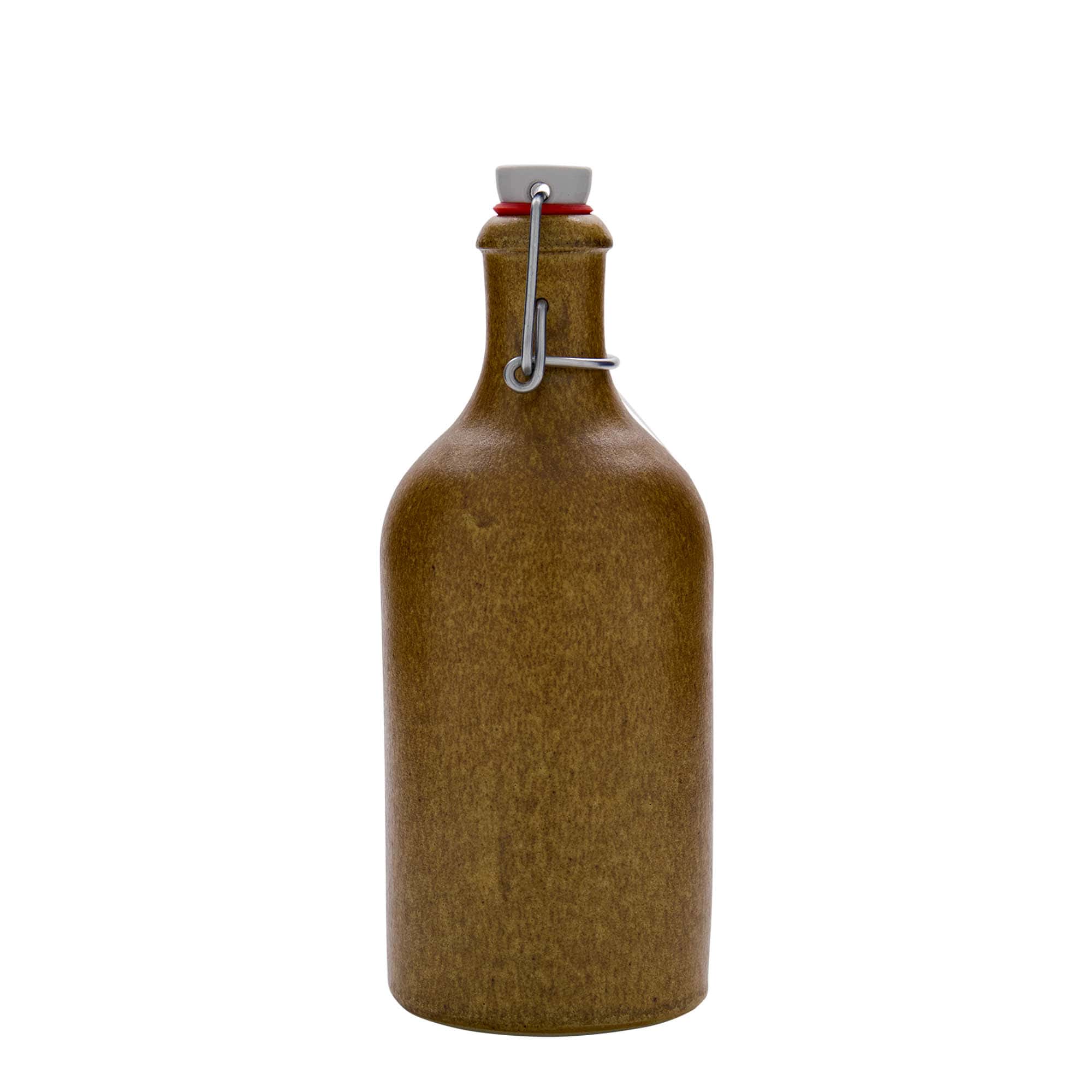 500 ml dzbanek do toniku, kamionka, brązowo-kryształowy, otwór: zamknięcie na zawias