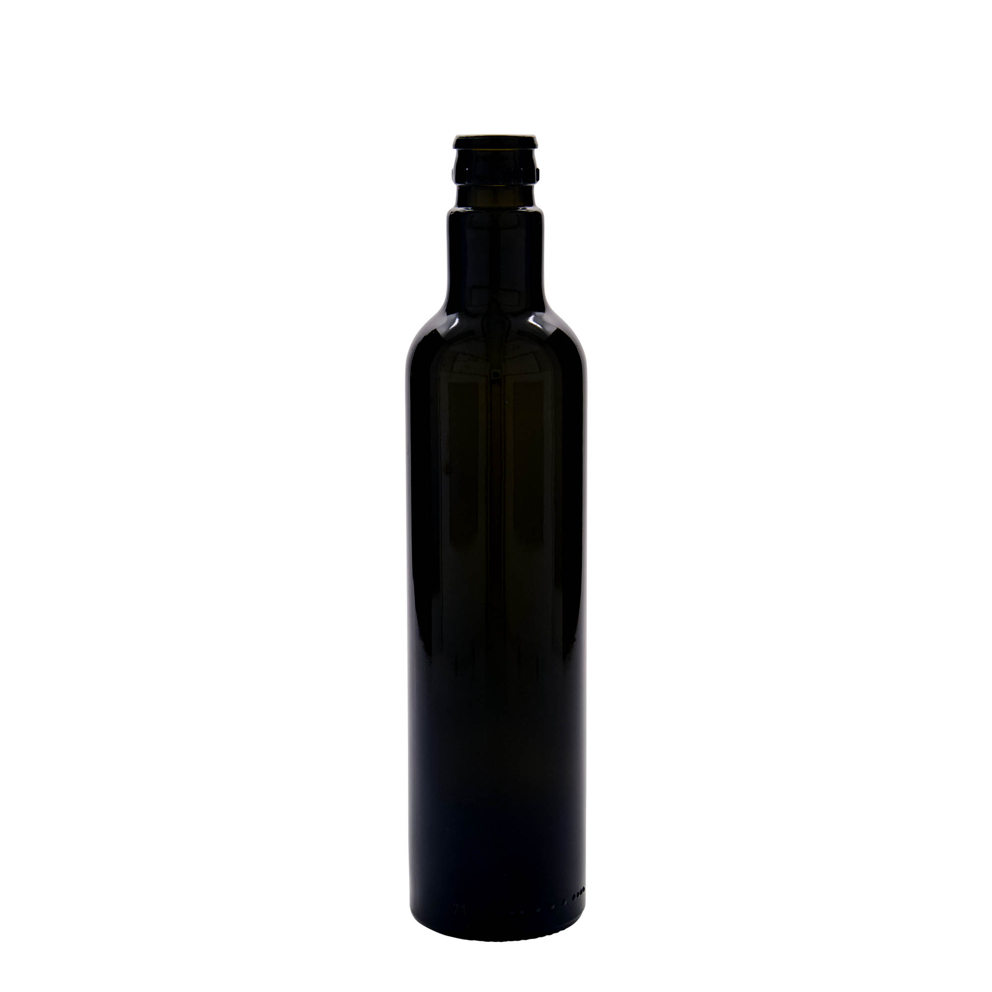 500 ml butelka na ocet/olej „Willy New”, szkło, antyczny zielony, wylot: DOP 500 ml butelka na ocet/olej „Willy New”, szkło, antyczny zielony, wylot: DOP