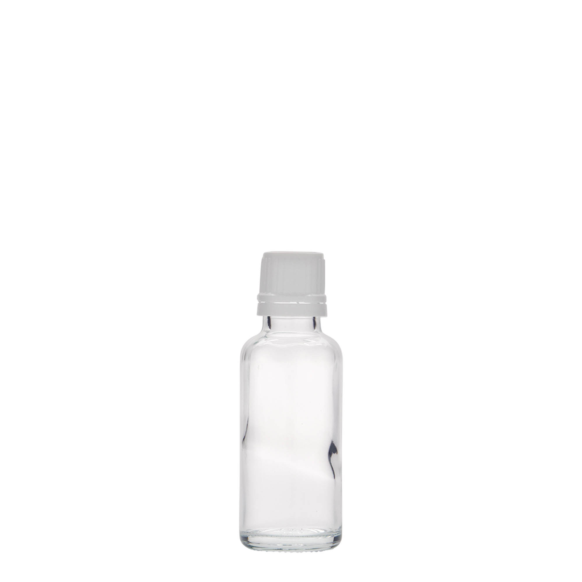 30 ml butelka medyczna, szkło, wylot: DIN 18
