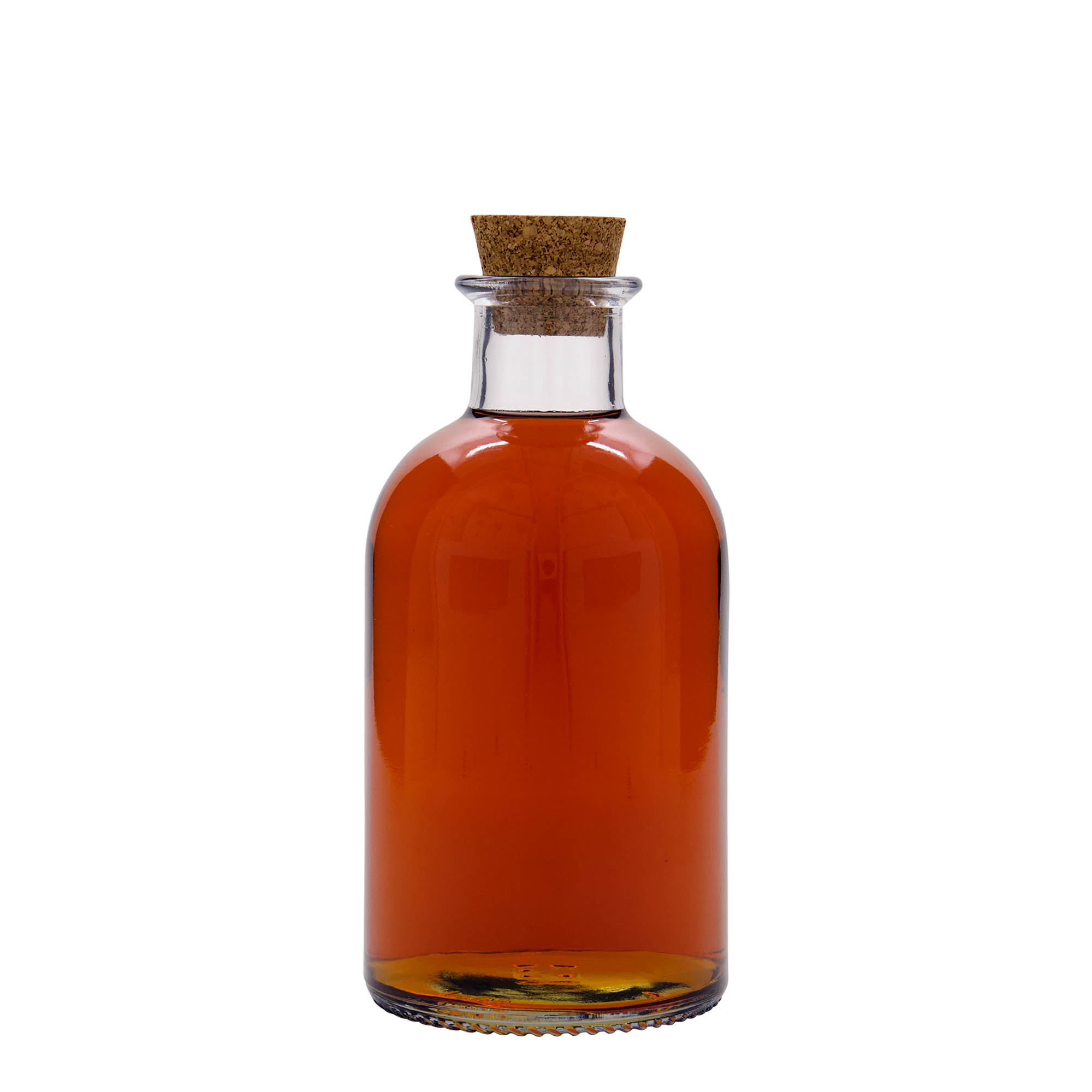 500 ml butelka szklana aptekarska 'Italia', szyjka: korek 500 ml butelka szklana aptekarska 'Italia', szyjka: korek