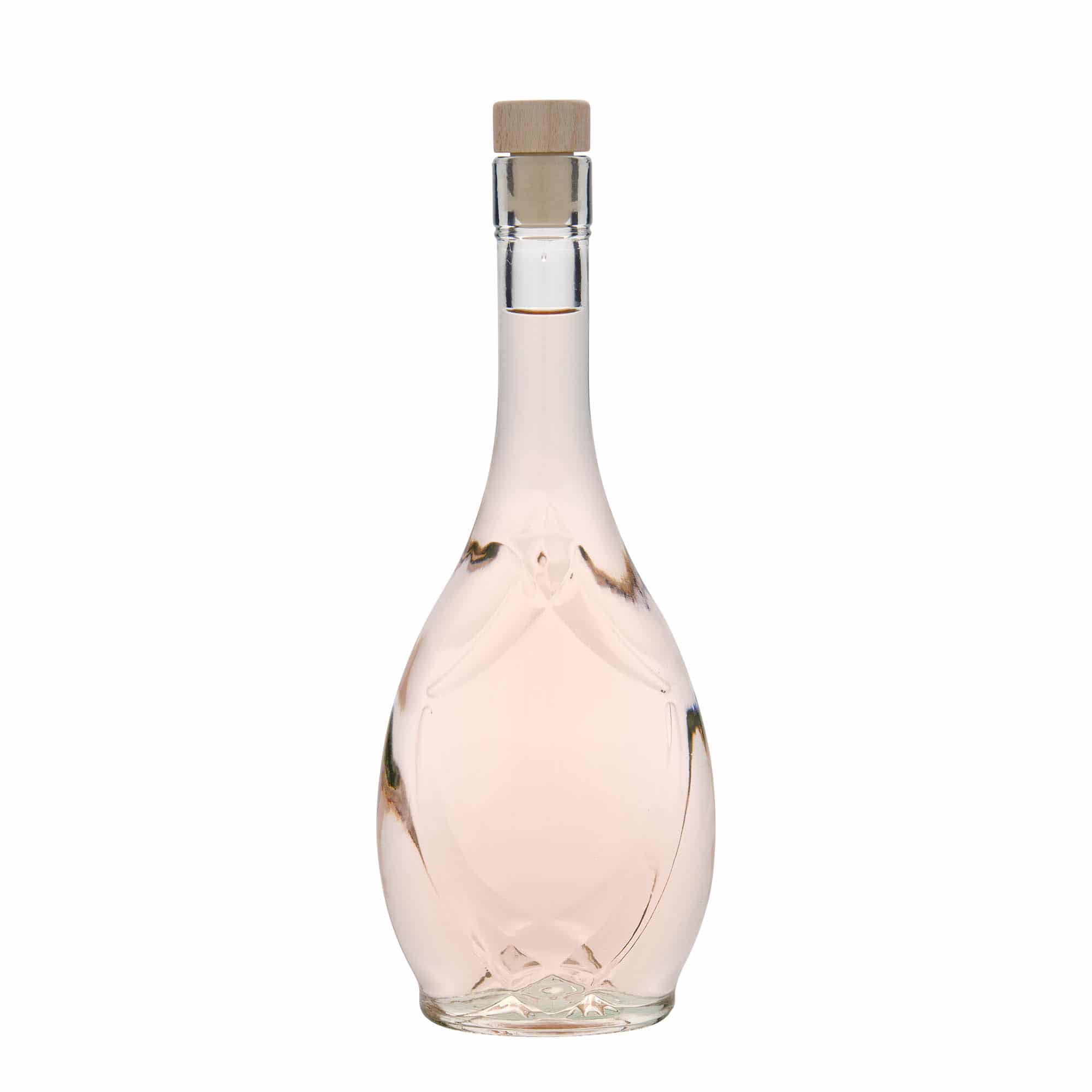 500 ml butelka szklana „Saragossa”, owalna, otwór: korek