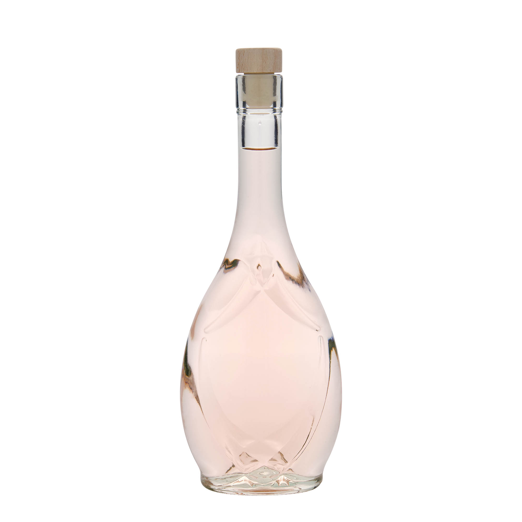 500 ml butelka szklana „Saragossa”, owalna, otwór: korek 500 ml butelka szklana „Saragossa”, owalna, otwór: korek