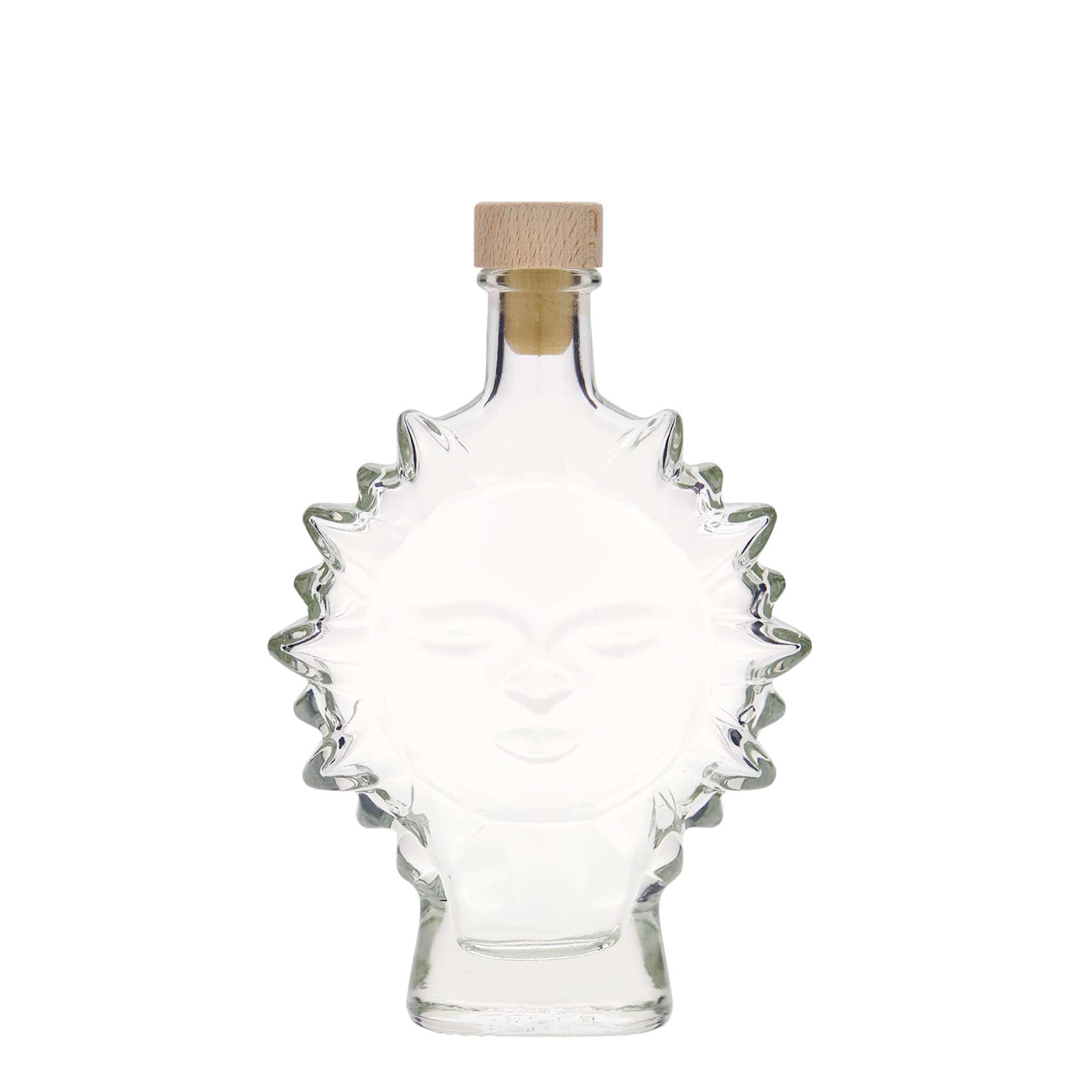 200 ml butelka szklana 'Słońce', zamknięcie: korek