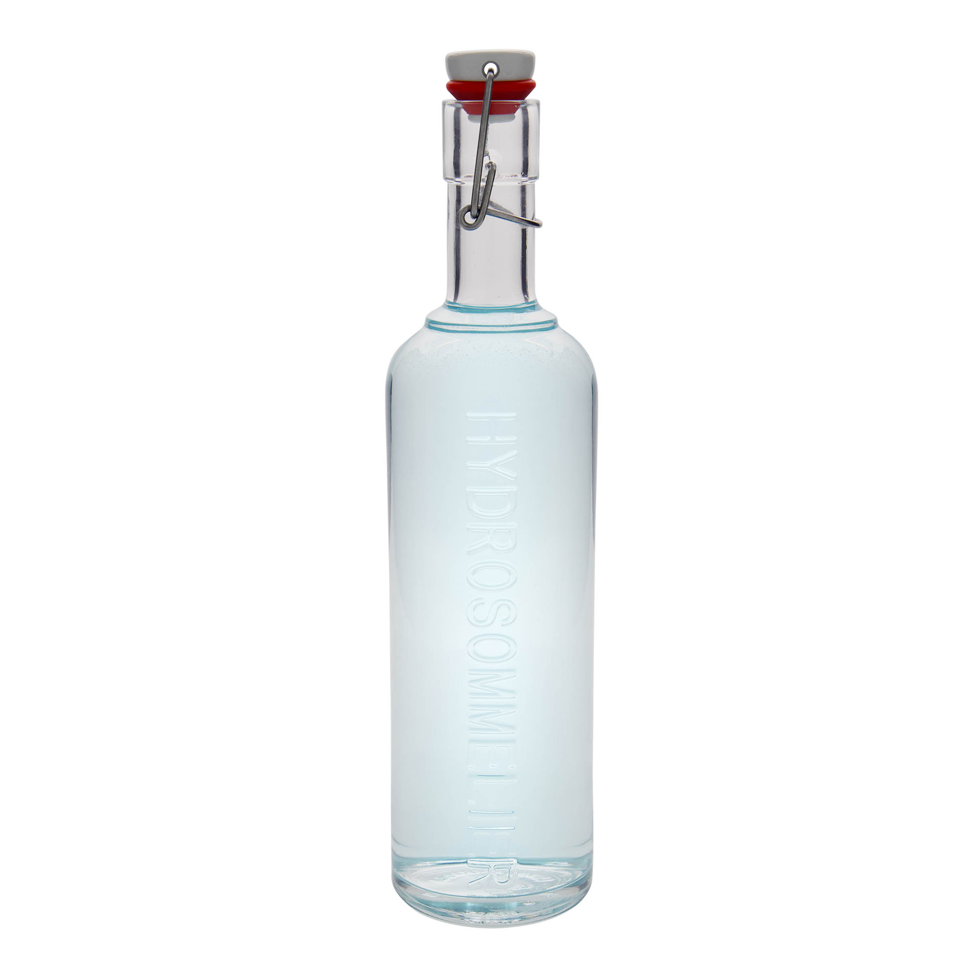 1.000 ml butelka szklana 'Optima Hydrosommelier', wylot: z zamknięciem na klips