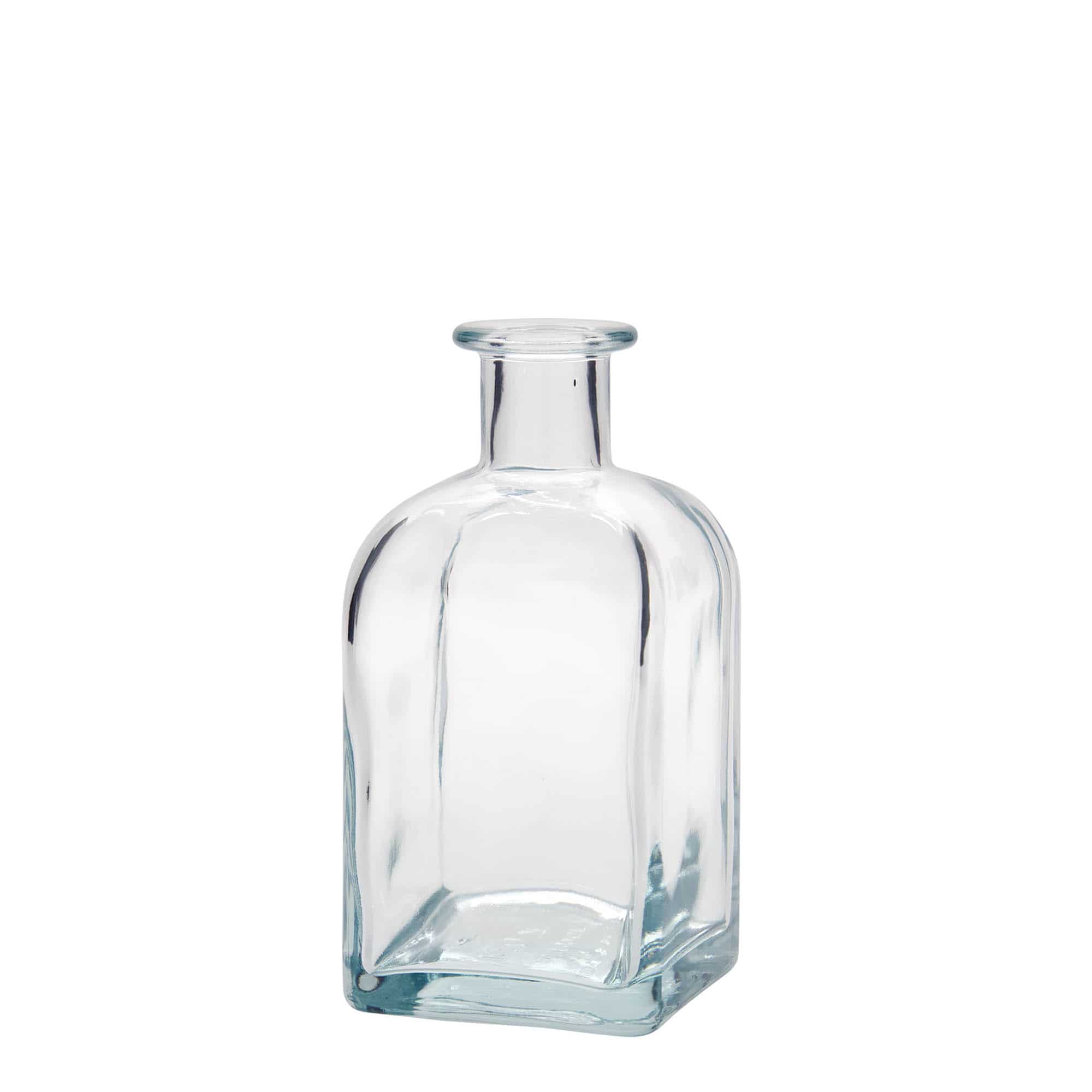 350 ml butelka szklana apteczna Carré, kwadratowa, zamknięcie: korek