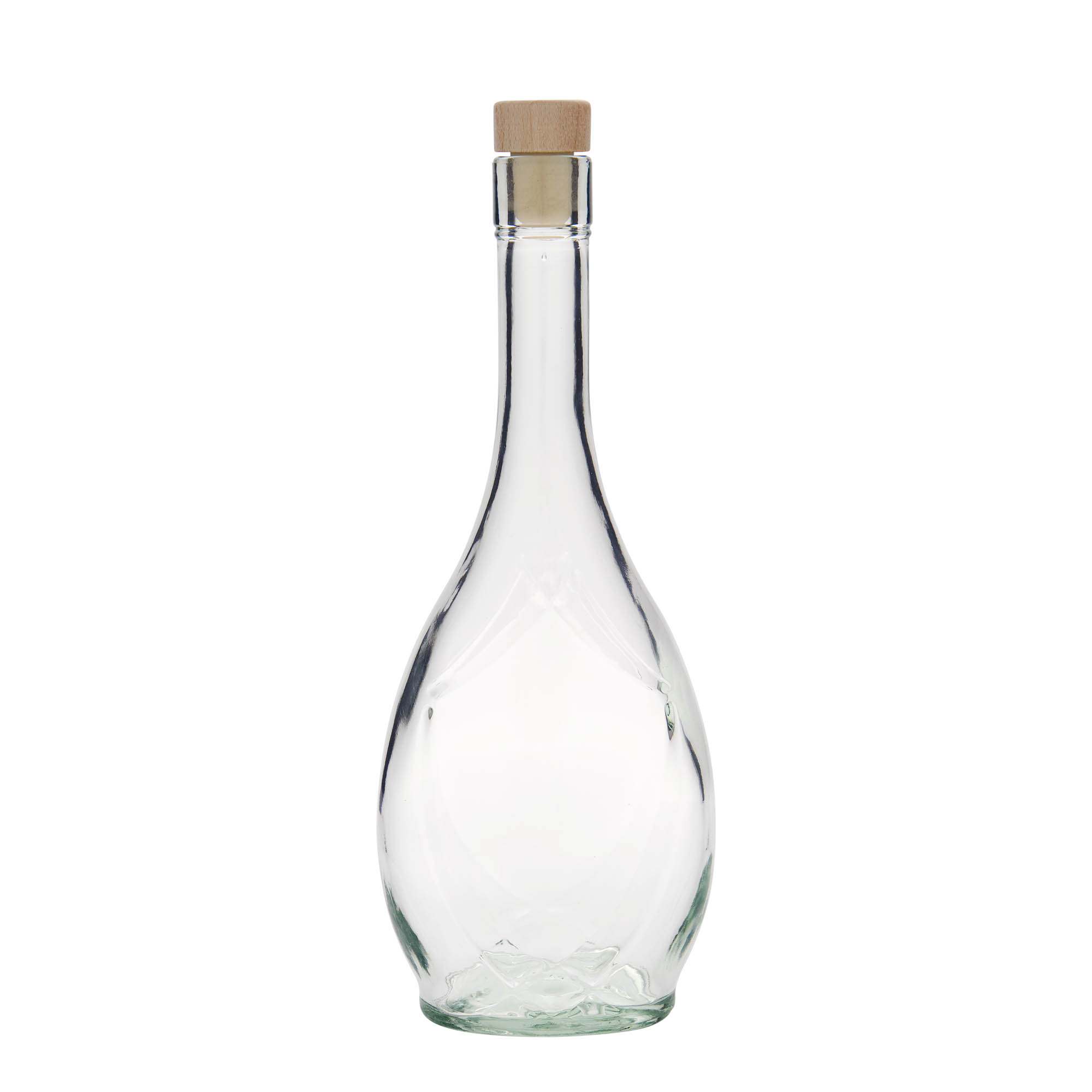 500 ml butelka szklana „Saragossa”, owalna, otwór: korek