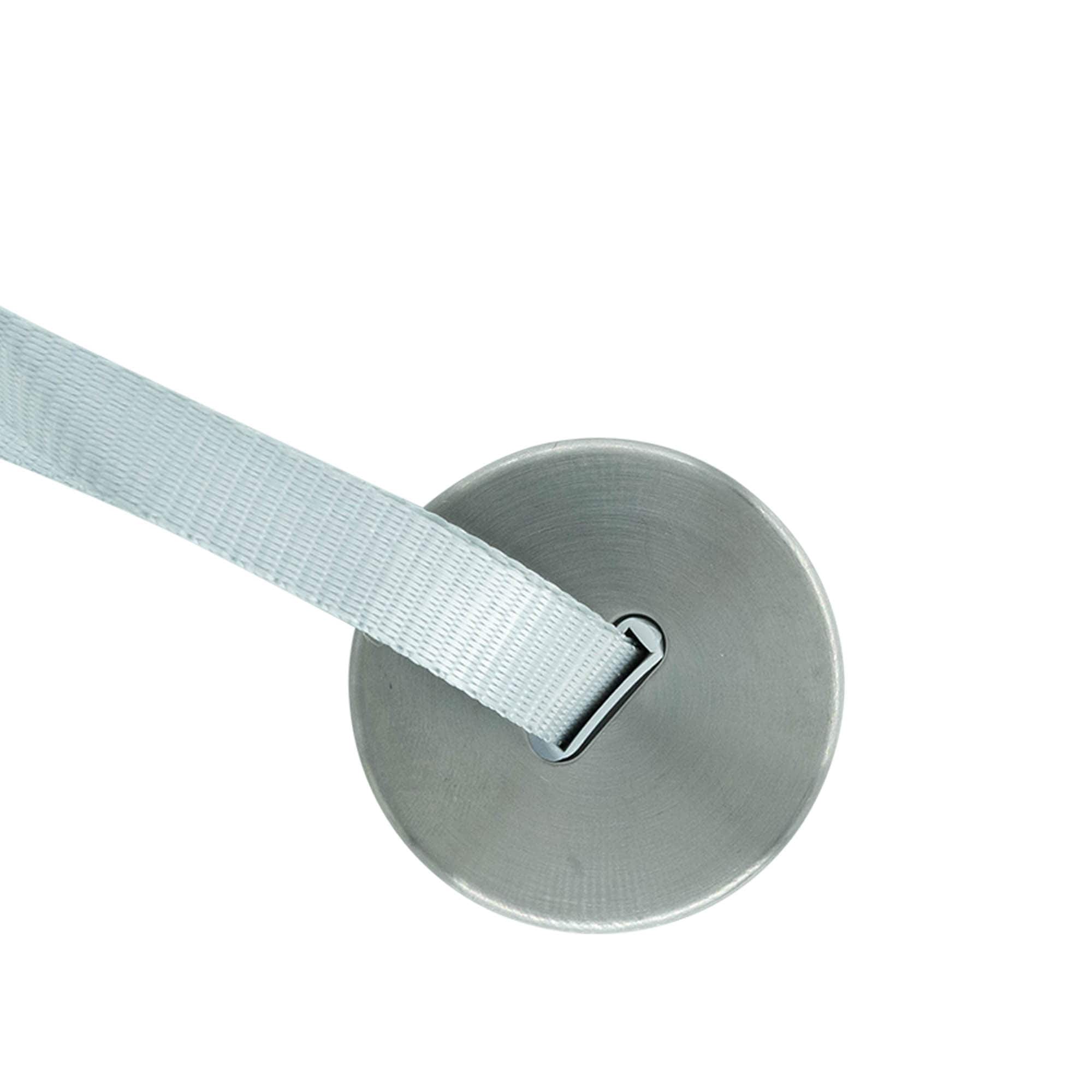 Zakrętka na śrubę 'Perseus' z paskiem, metal, srebrny Zakrętka na śrubę 'Perseus' z paskiem, metal, srebrny