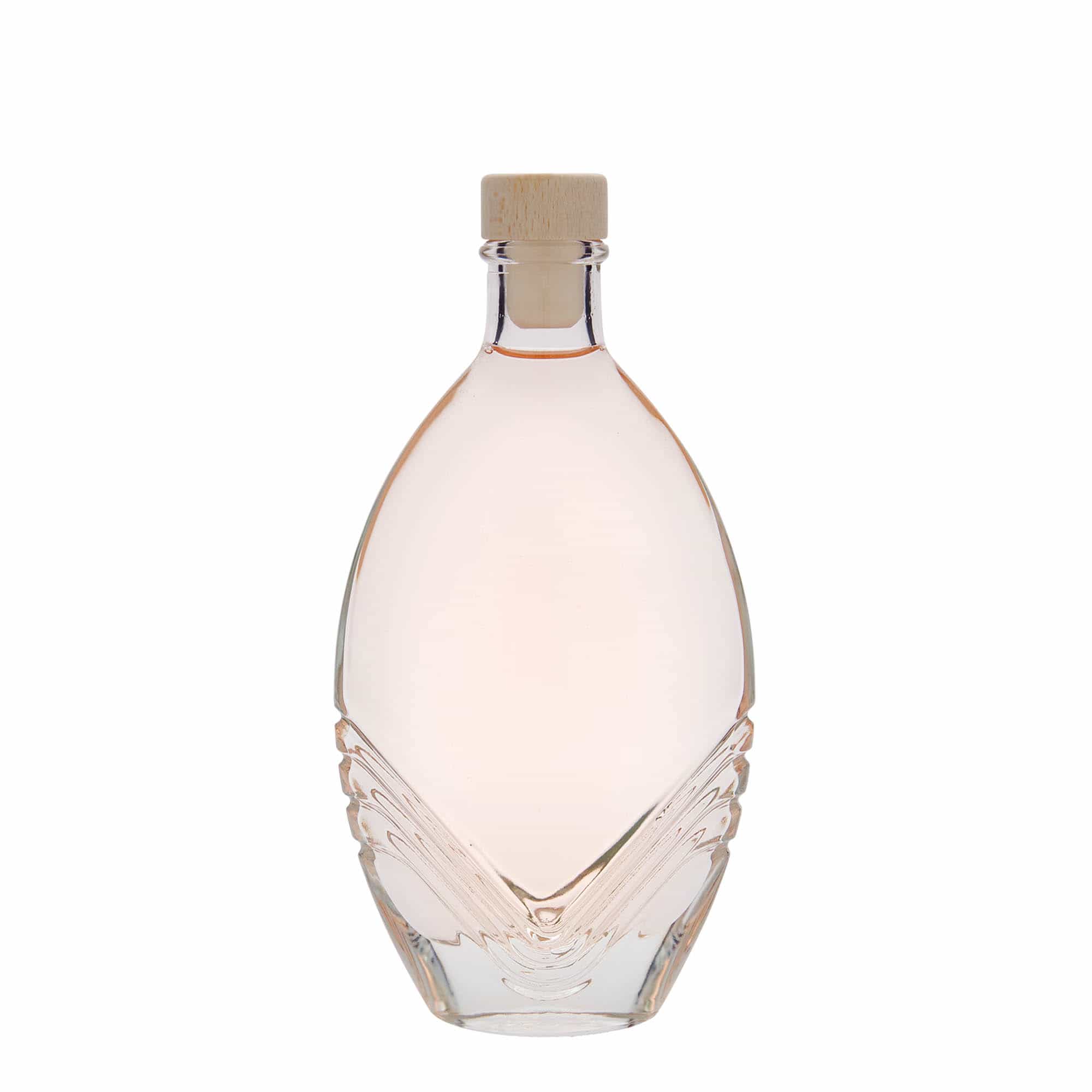 200 ml butelka szklana 'Florence', owalna, szyjka: korek
