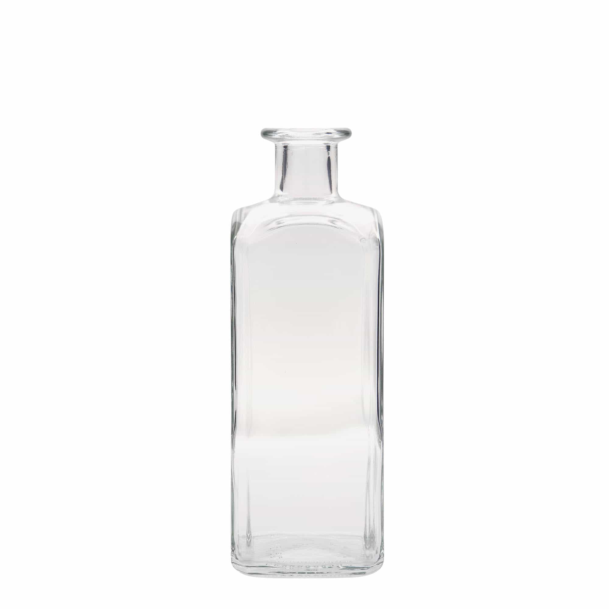 500 ml butelka szklana apteczna Carré, kwadratowa, zamknięcie: korek 500 ml butelka szklana apteczna Carré, kwadratowa, zamknięcie: korek