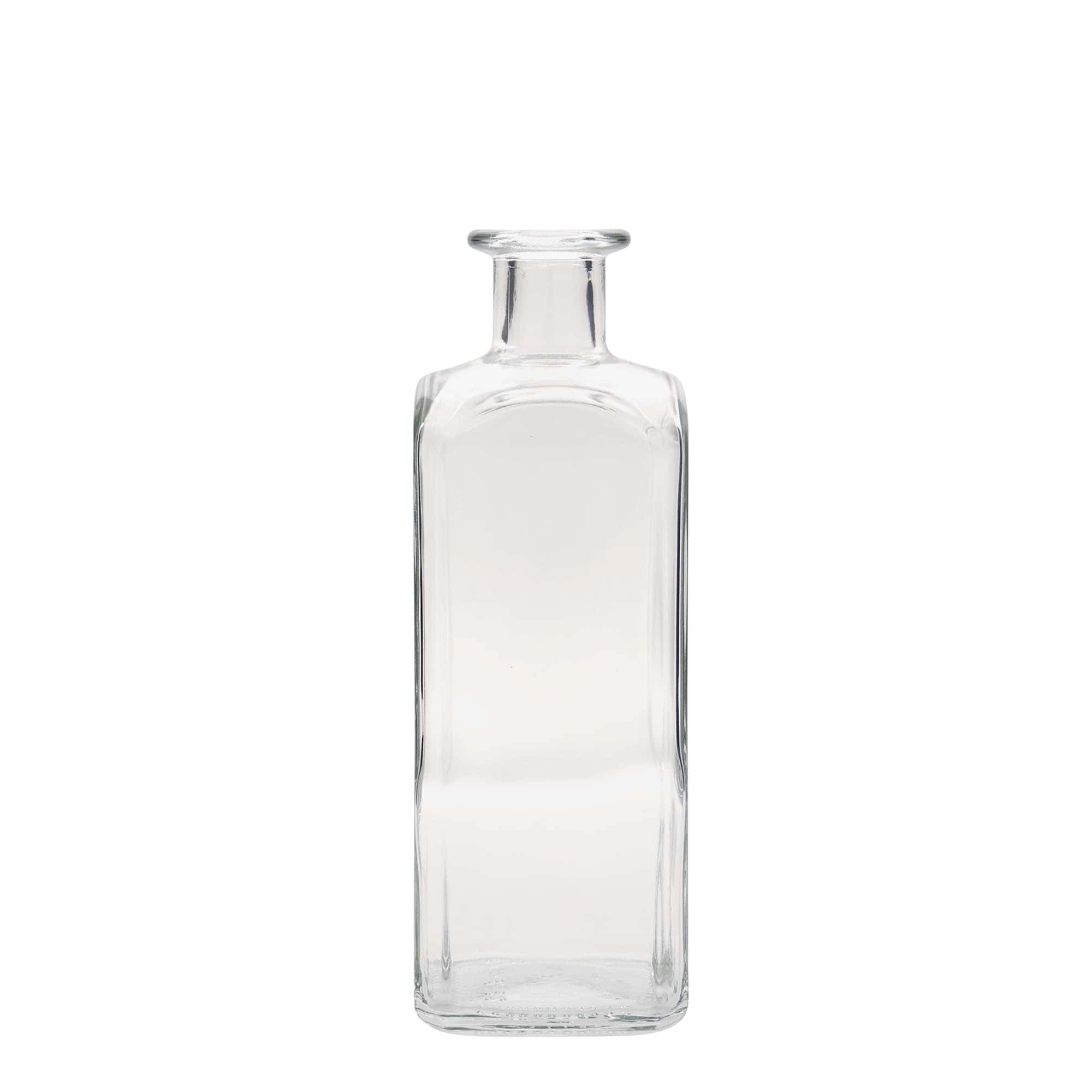 500 ml butelka szklana Apotheker Carré, kwadratowa, wylot: korek