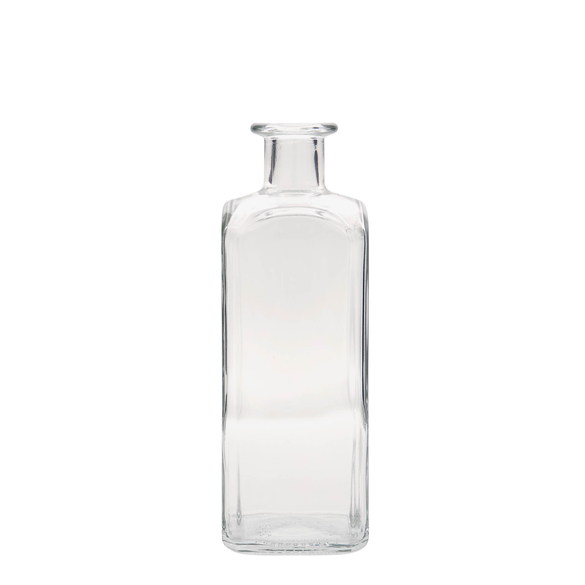 500 ml butelka szklana Apotheker Carré, kwadratowa, wylot: korek