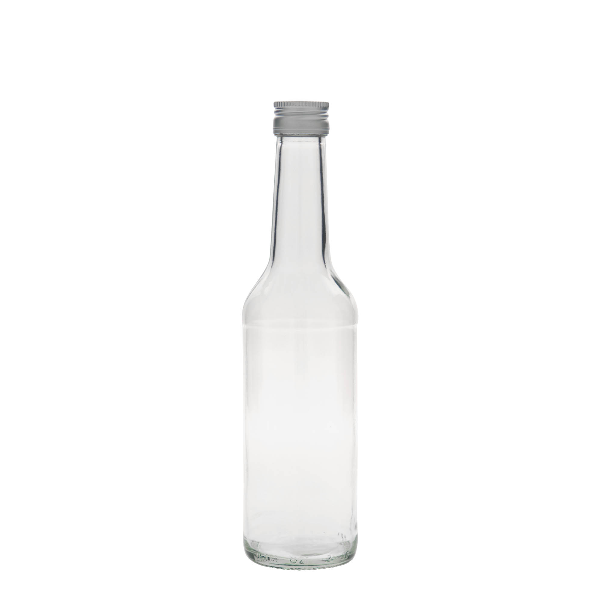 350 ml szklana butelka z prostą szyjką, gwint: PP 28
