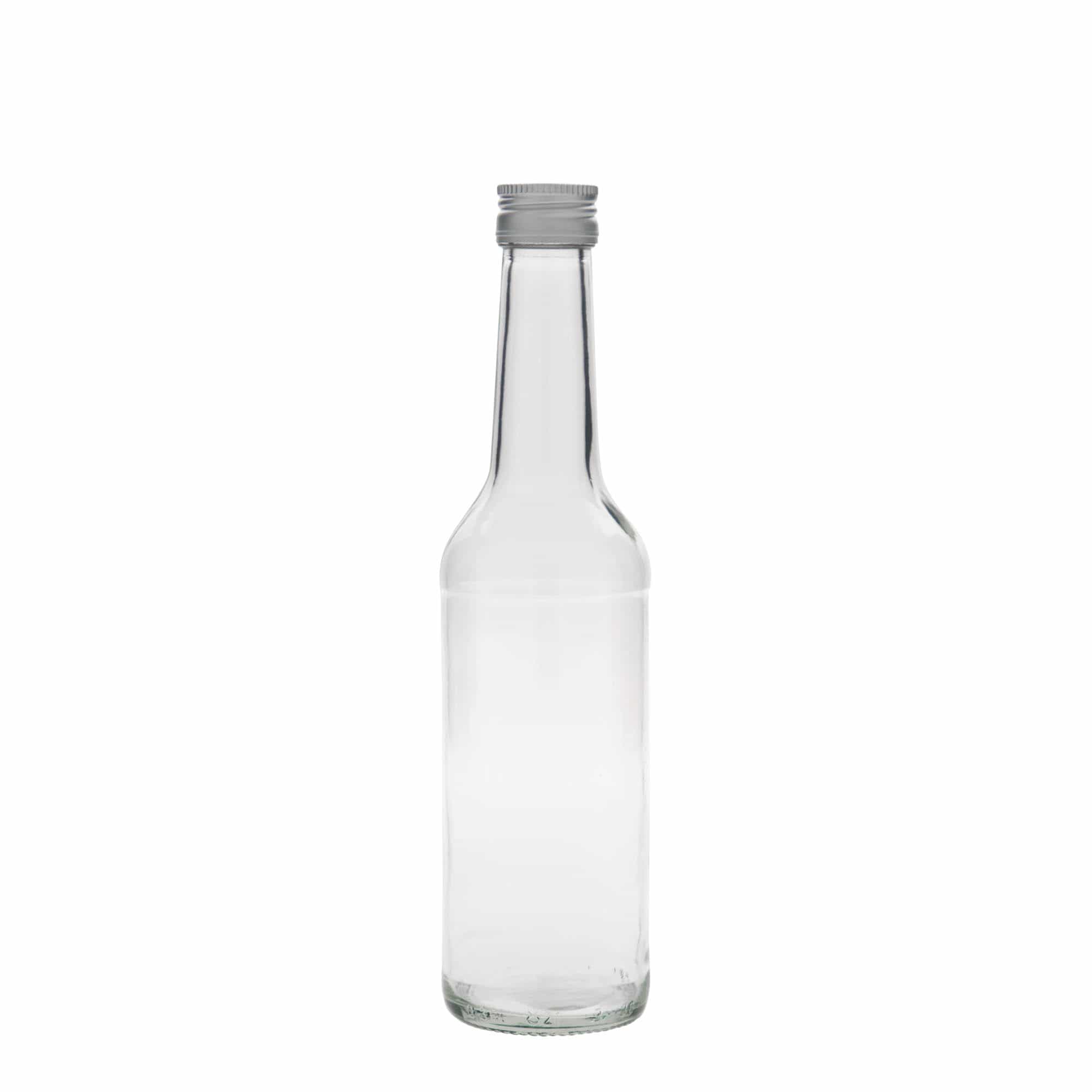 350 ml szklana butelka z prostą szyjką, gwint: PP 28