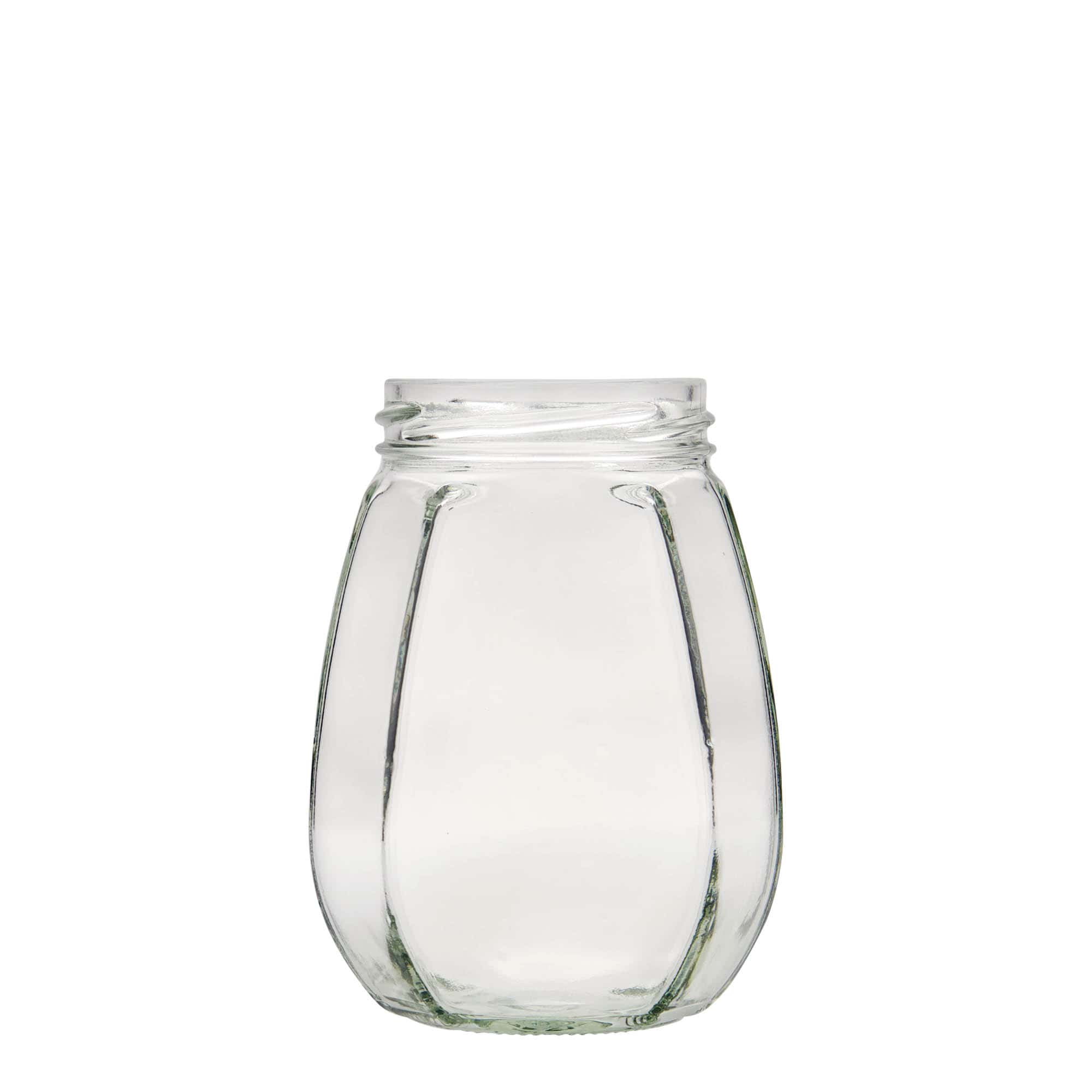 385 ml sześcioramienne szklane naczynie ozdobny, otwór: Twist-Off (TO 63)