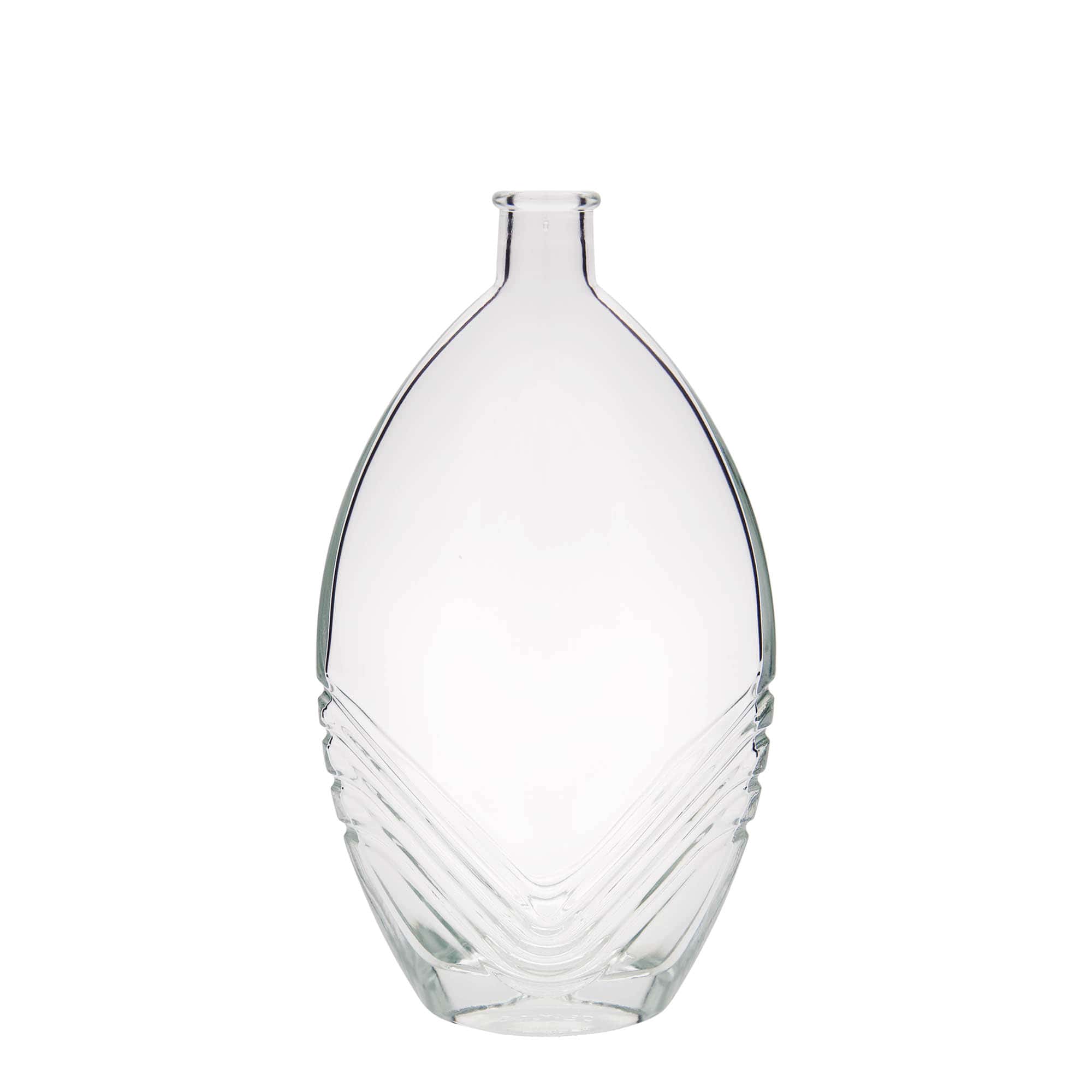 500 ml butelka szklana 'Florence', owalna, zamknięcie: korek