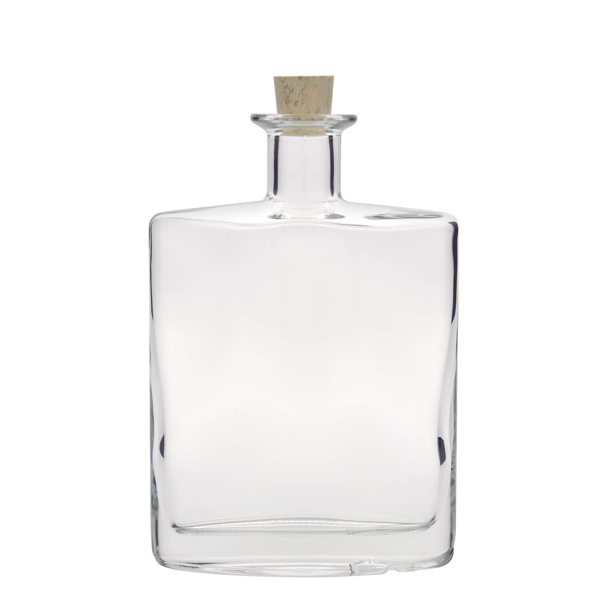 700 ml butelka szklana „Zorbas”, owalna, otwór: korek 700 ml butelka szklana „Zorbas”, owalna, otwór: korek