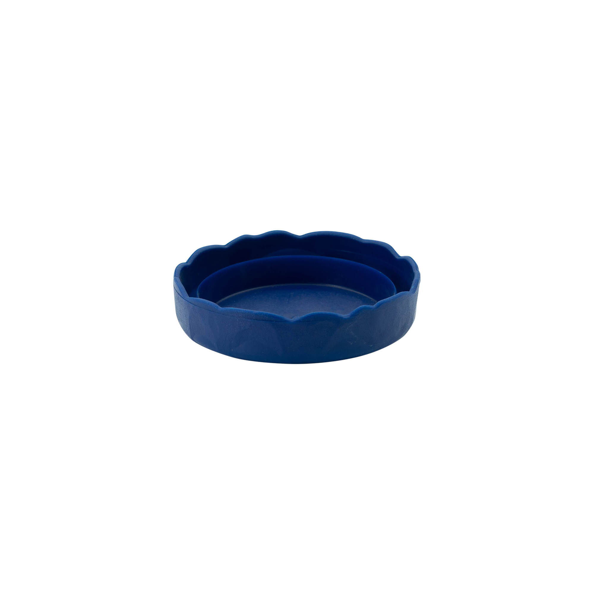 Pokrywka nasuwana do ceramicznego garnka o wąskiej szyjce, tworzywo HDPE, niebieska