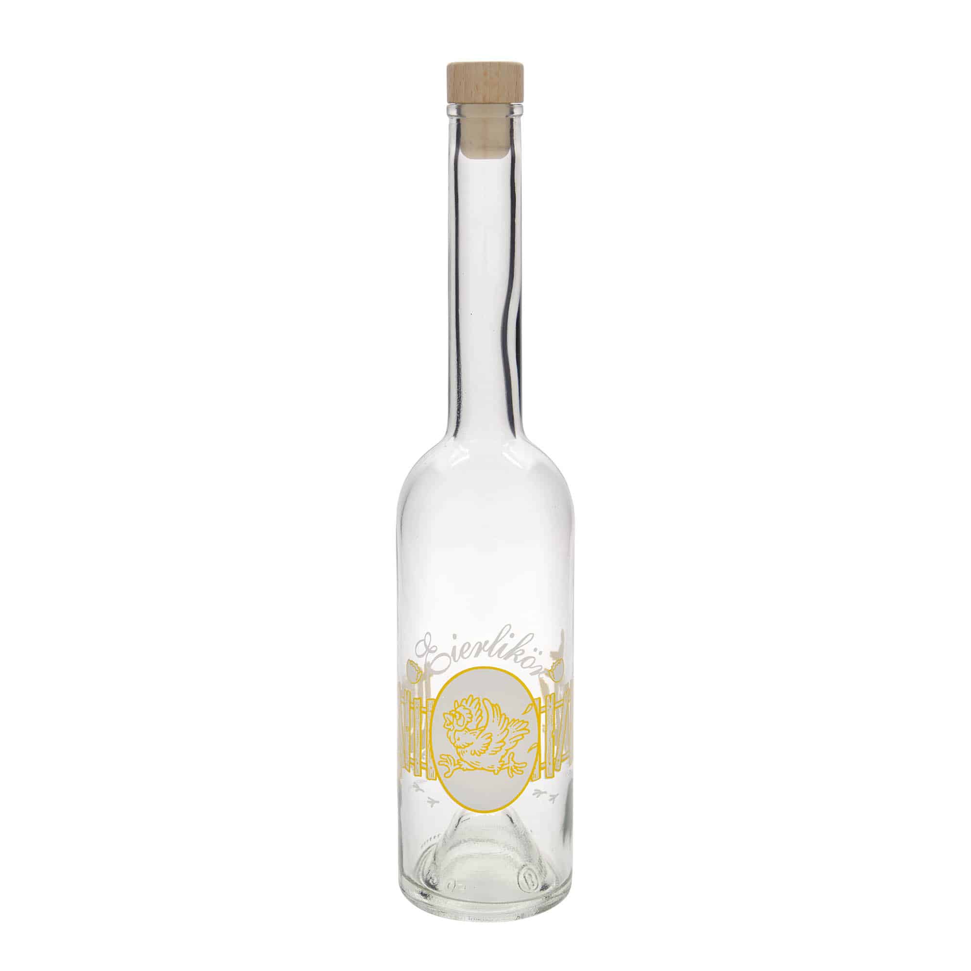 500 ml butelka szklana 'Opera', wzór: likier jajeczny, zamknięcie: korek