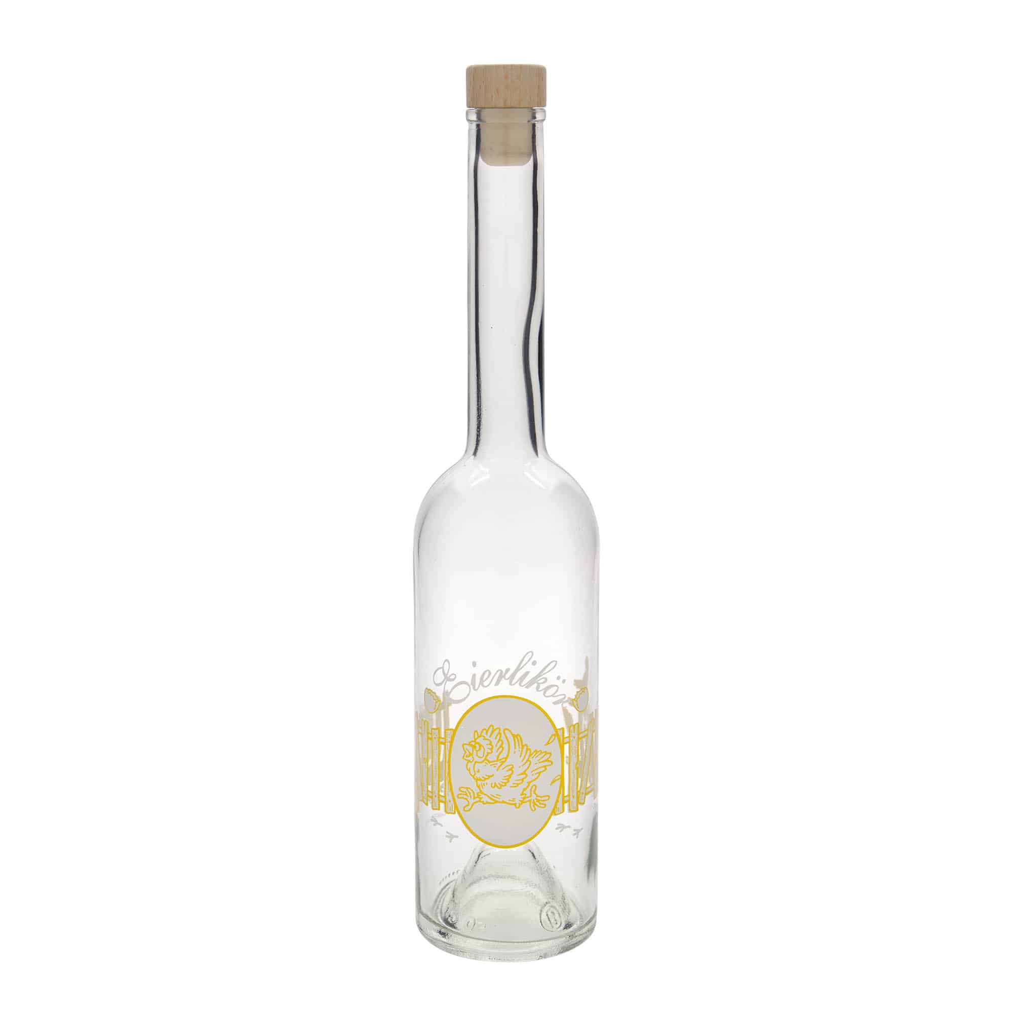 500 ml butelka szklana 'Opera', motyw: likier jajeczny, korek