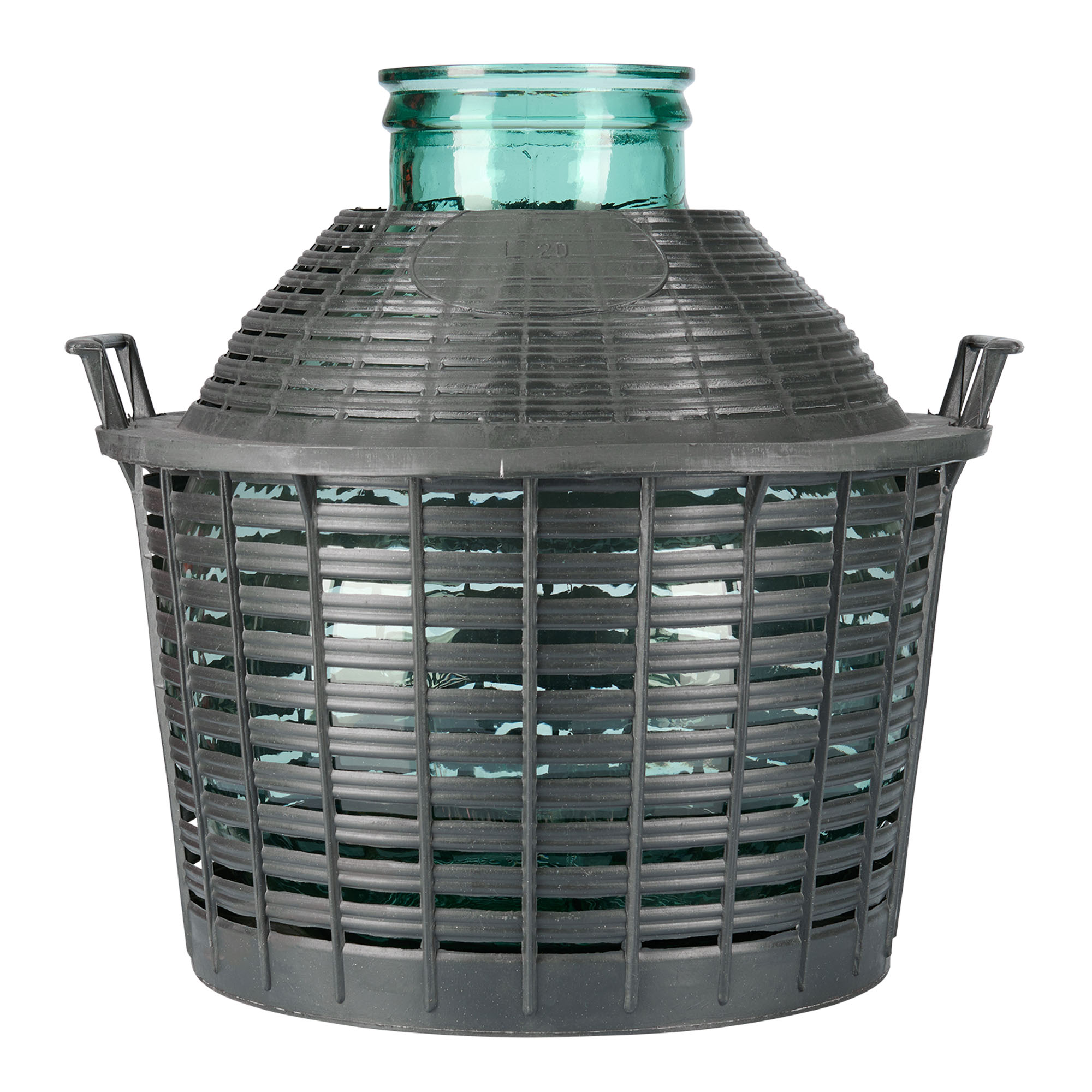 20 l butla balonowa szerokootworowa, szkło, wylot: nakładana pokrywa