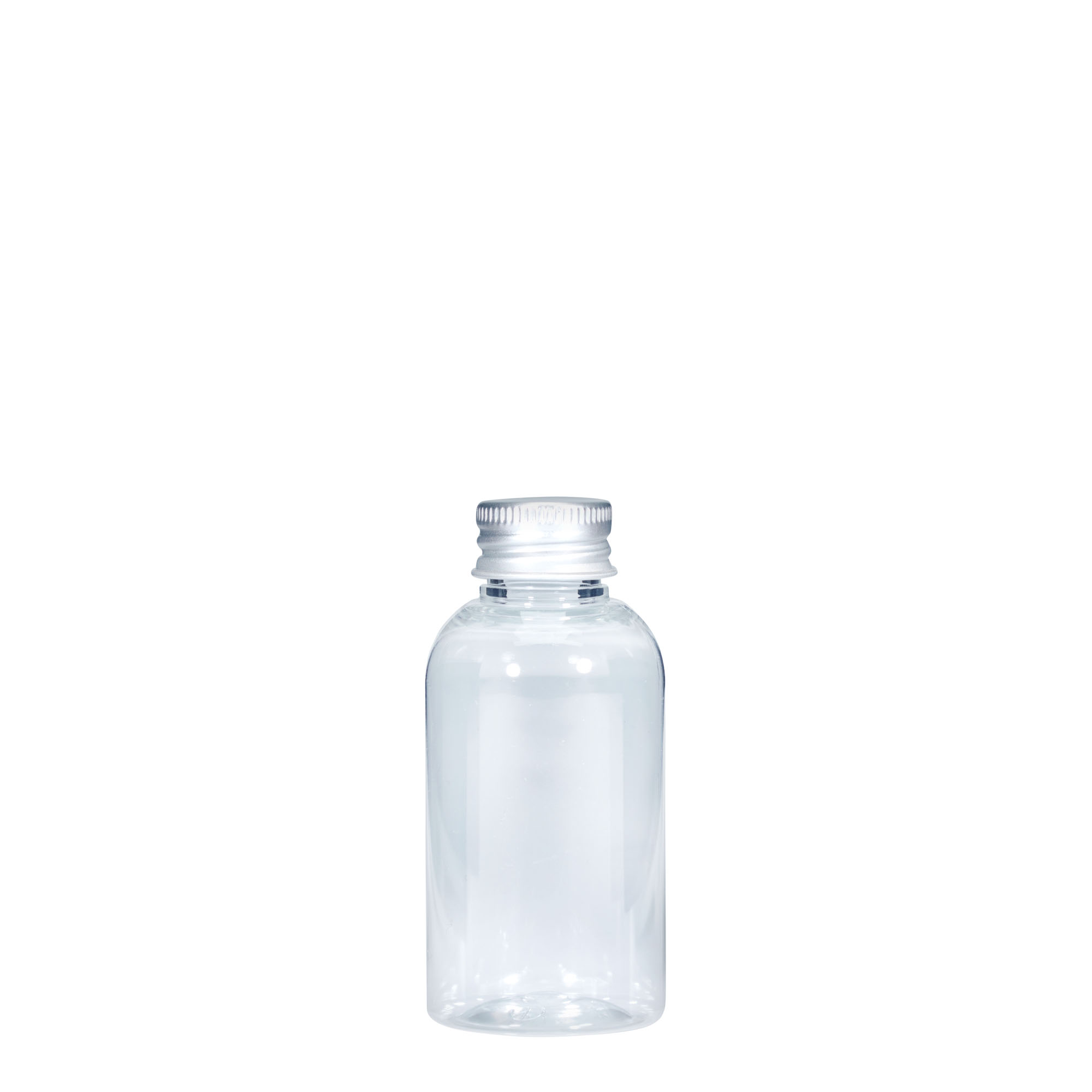 50 ml butelka PET „Boston”, plastik, gwint: 20/410 50 ml butelka PET „Boston”, plastik, gwint: 20/410