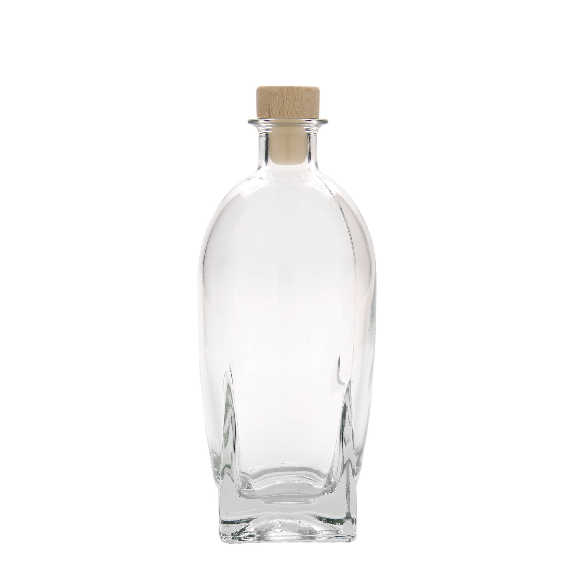 500 ml butelka szklana 'Zino', kwadratowa, szyjka: korek 500 ml butelka szklana 'Zino', kwadratowa, szyjka: korek