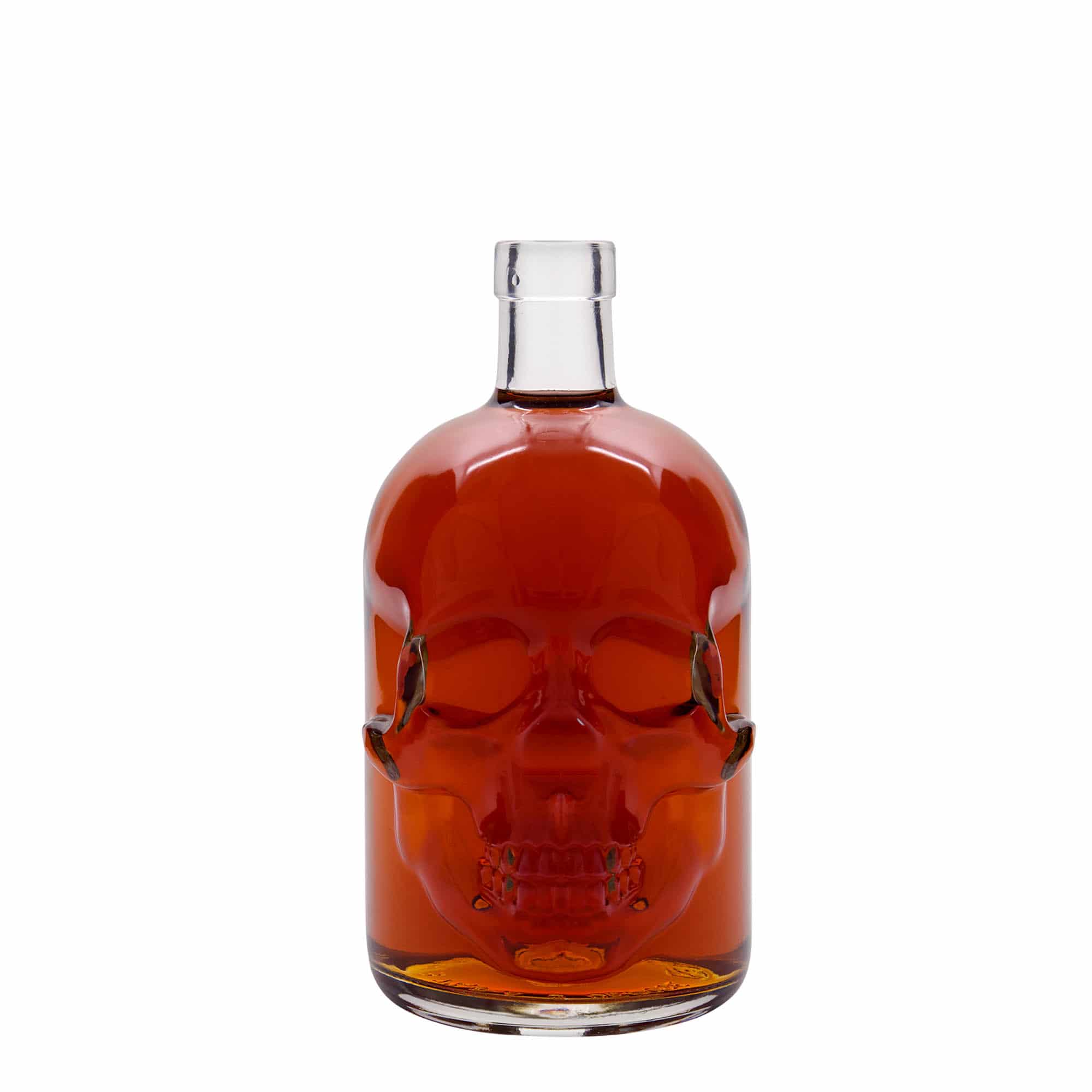 700 ml butelka szklana 'Czaszka', zamknięcie: korek