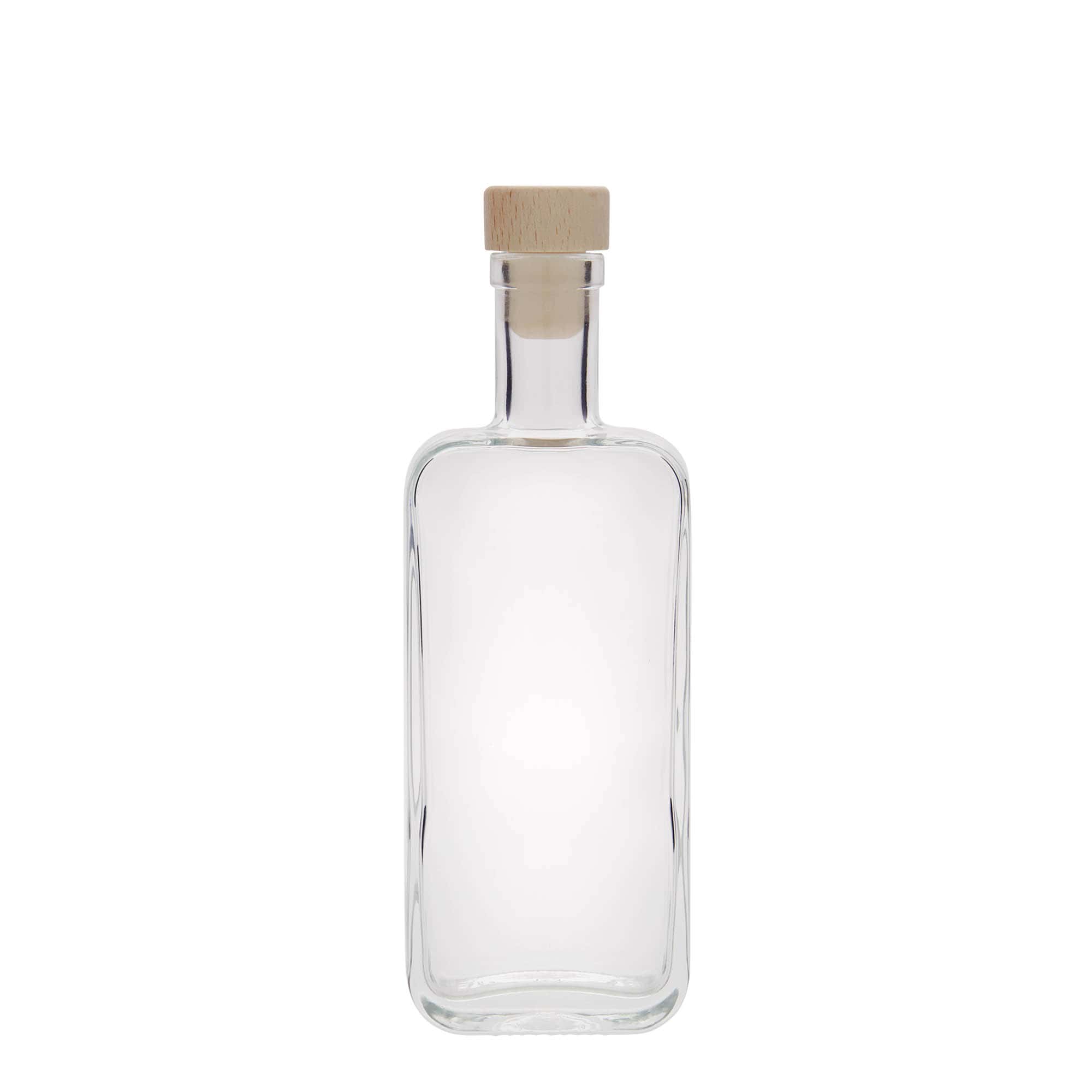 Butelka szklana 200 ml „Nice”, prostokątna, otwór: korek