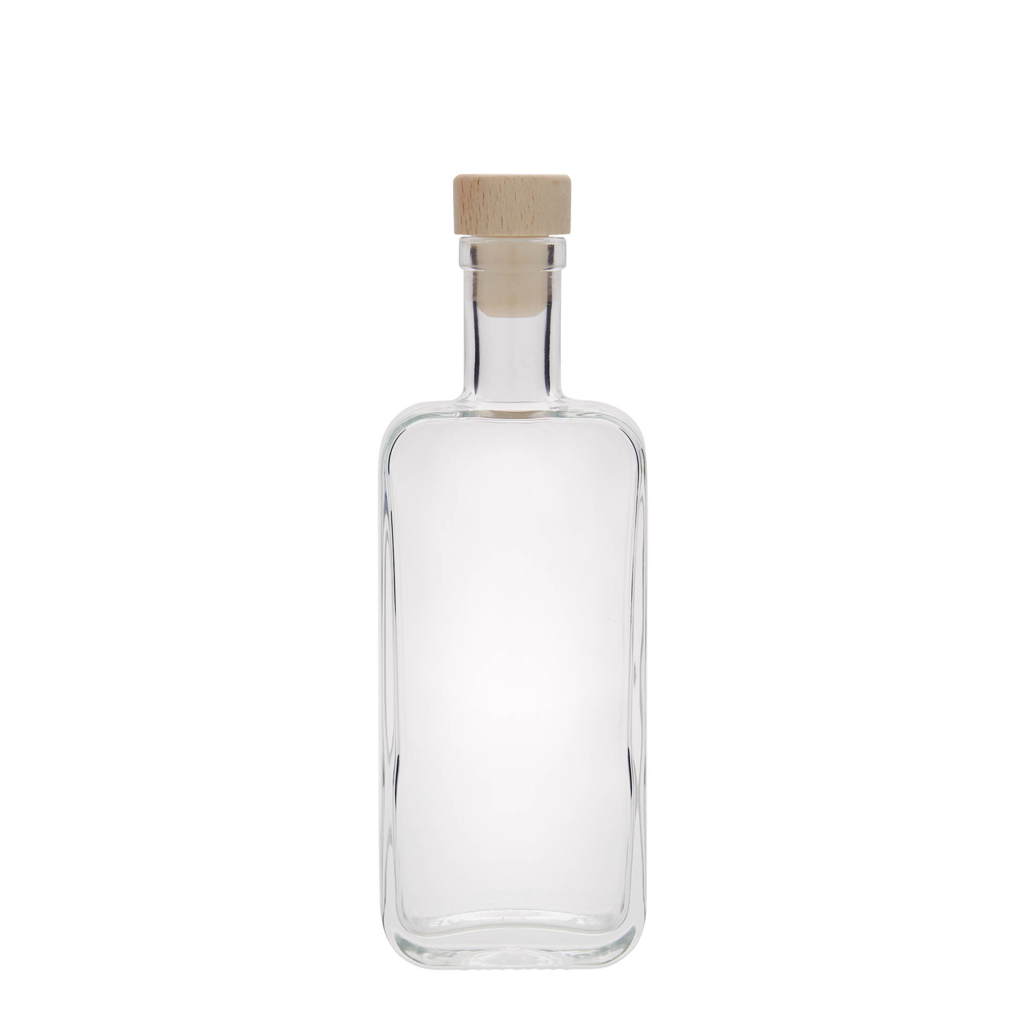 Butelka szklana 200 ml „Nice”, prostokątna, otwór: korek