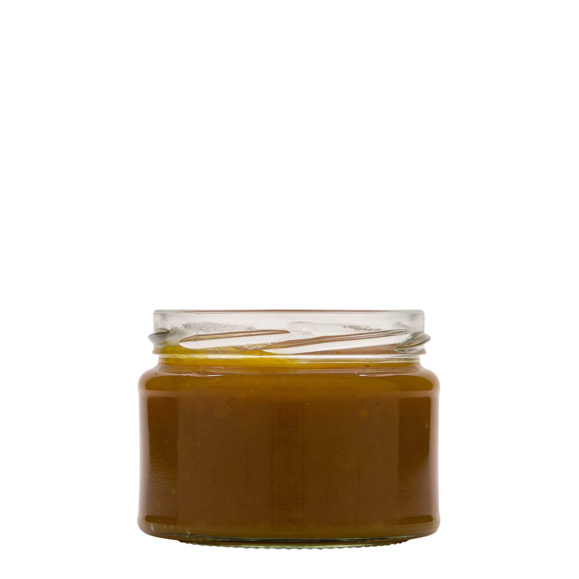 280 ml płaskie okrągłe szkło, otwór: Twist-Off (TO 82)