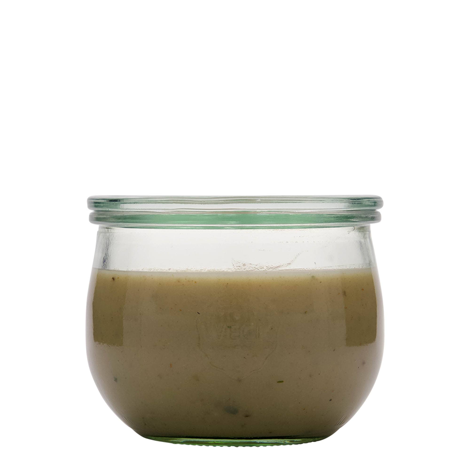 580 ml WECK-Tulipanowe słoik #, Ustnik: Okrągła krawędź