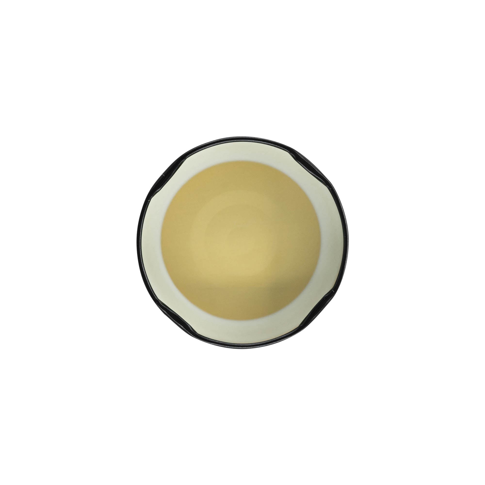 Głęboki zakręcany korek, blacha biała, czarny, do szyjki: Deep-TO 66