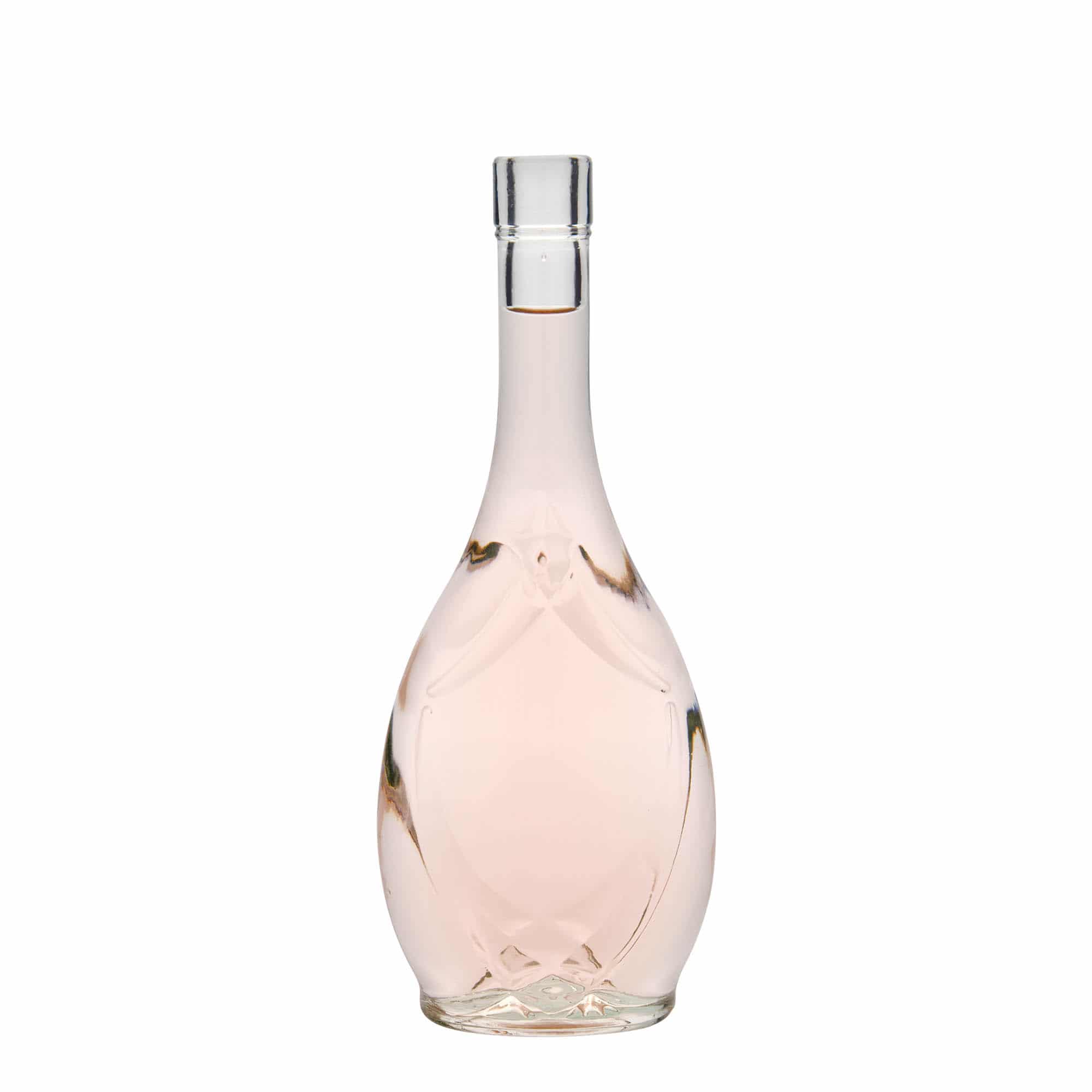 500 ml butelka szklana 'Saragossa', owalna, zamknięcie: korek