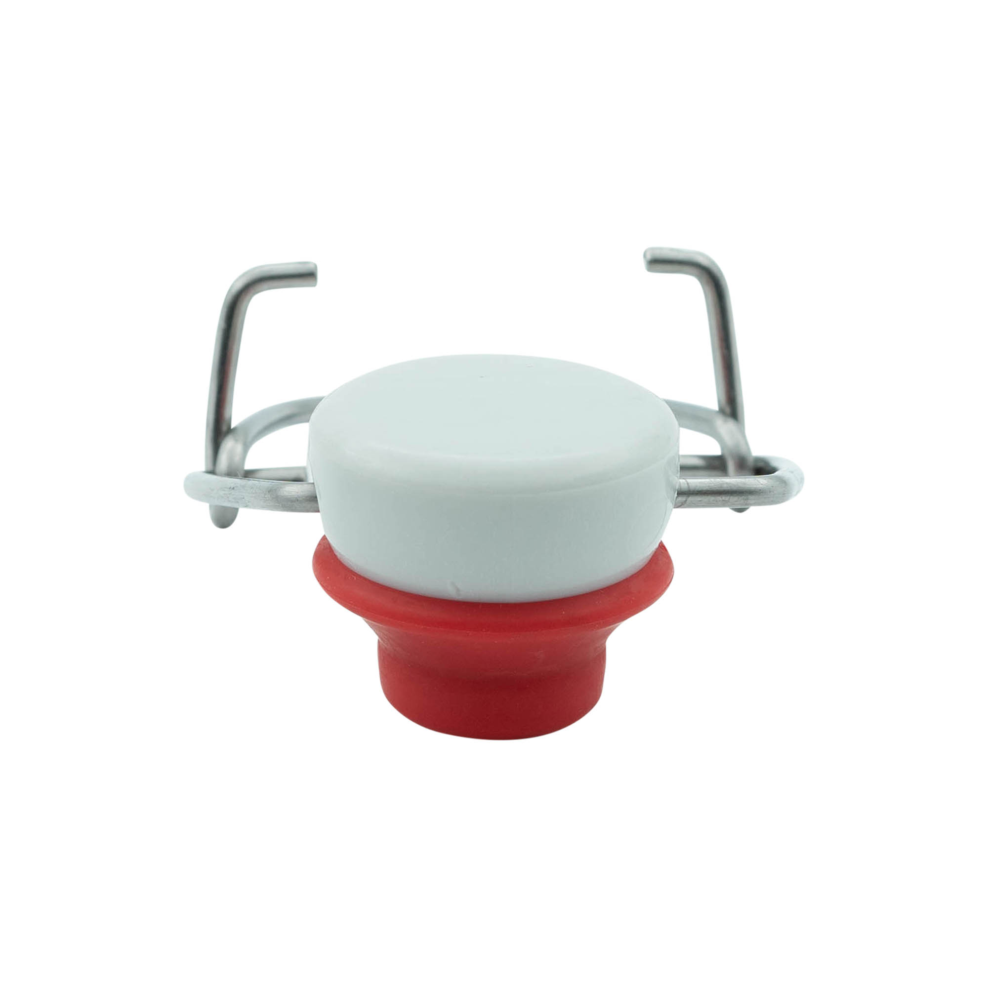 Zapięcie na sprzączkę w rozmiarze specjalnym, tworzywo sztuczne, czerwono-białe